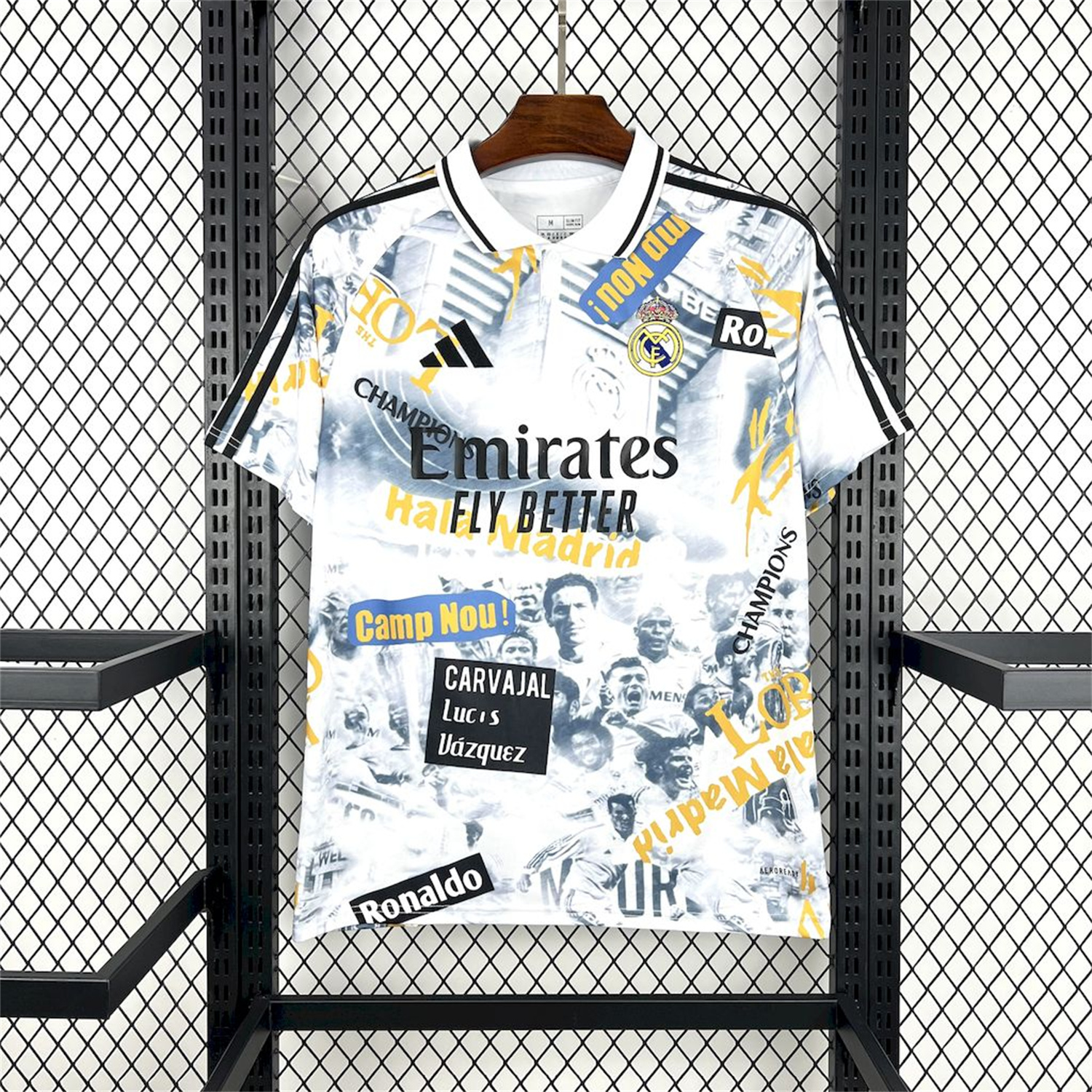 AlphaJersey-Real Madrid 25-26 Capture Of Camp Nou POLO White Special Jersey - Fans Version
