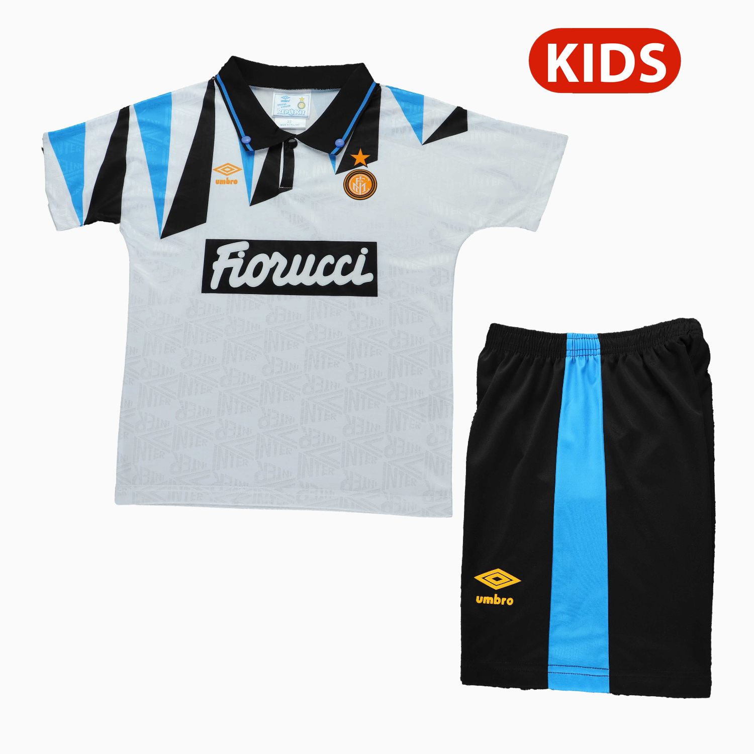 AlphaJersey-Retro Inter Milan 1992-93 Away Kids Kit