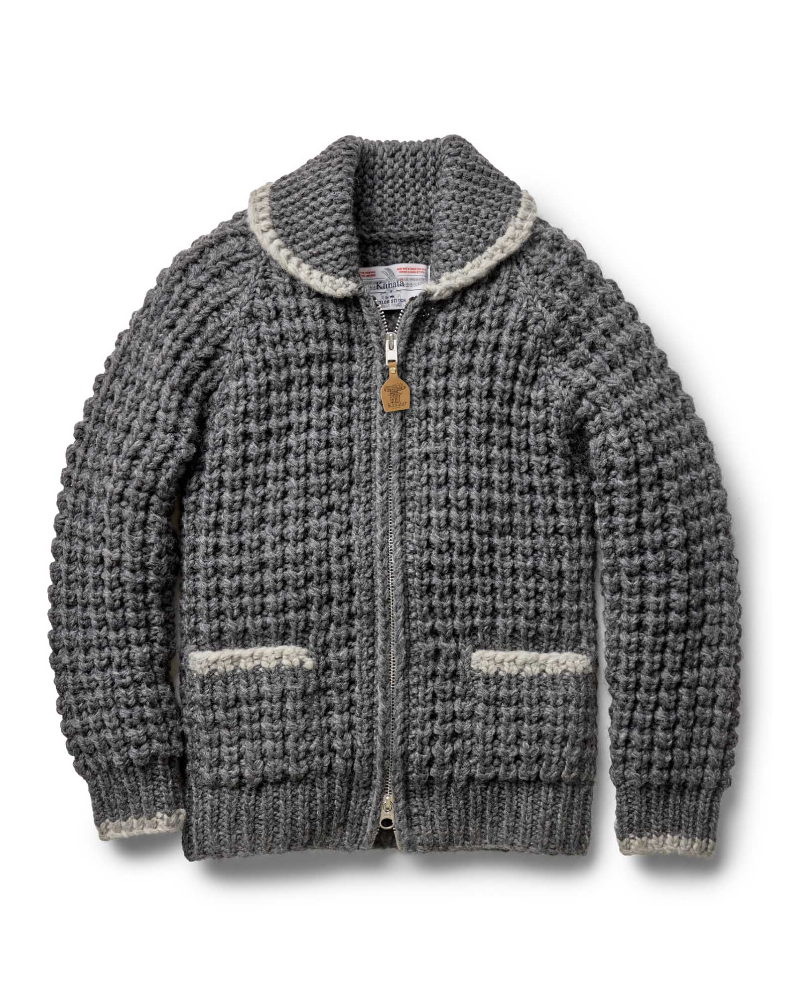The Seawall Hand-Knit Sweater in Heather Graphite | Modern Menswear by yycbvcnbmmnbm