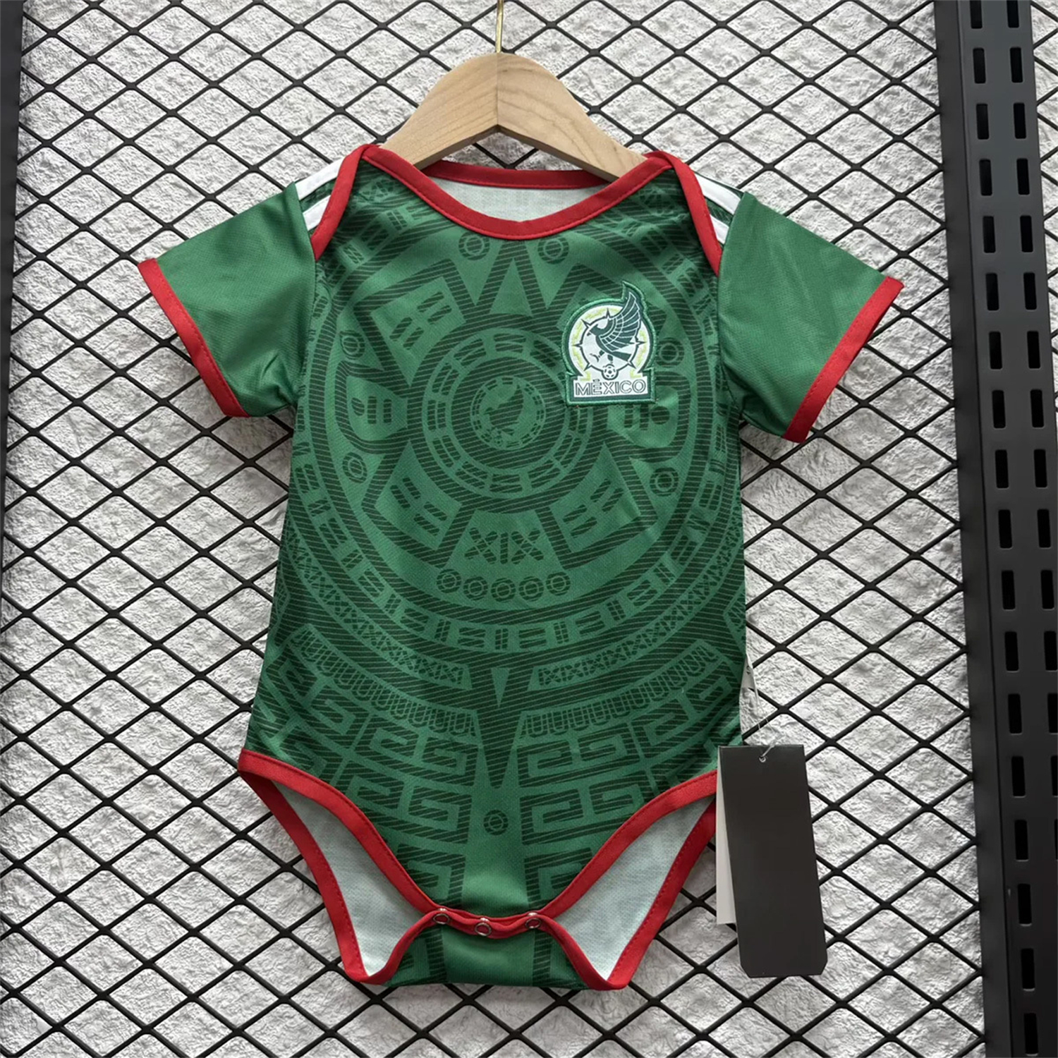 AlphaJersey-Mexico 2026 Home Baby Crawling Suit
