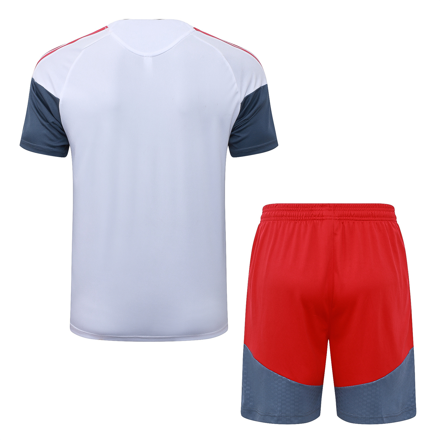 AlphaJersey-SC Internacional 2026 Short-Sleeve Training Set - White Top and Red Shorts