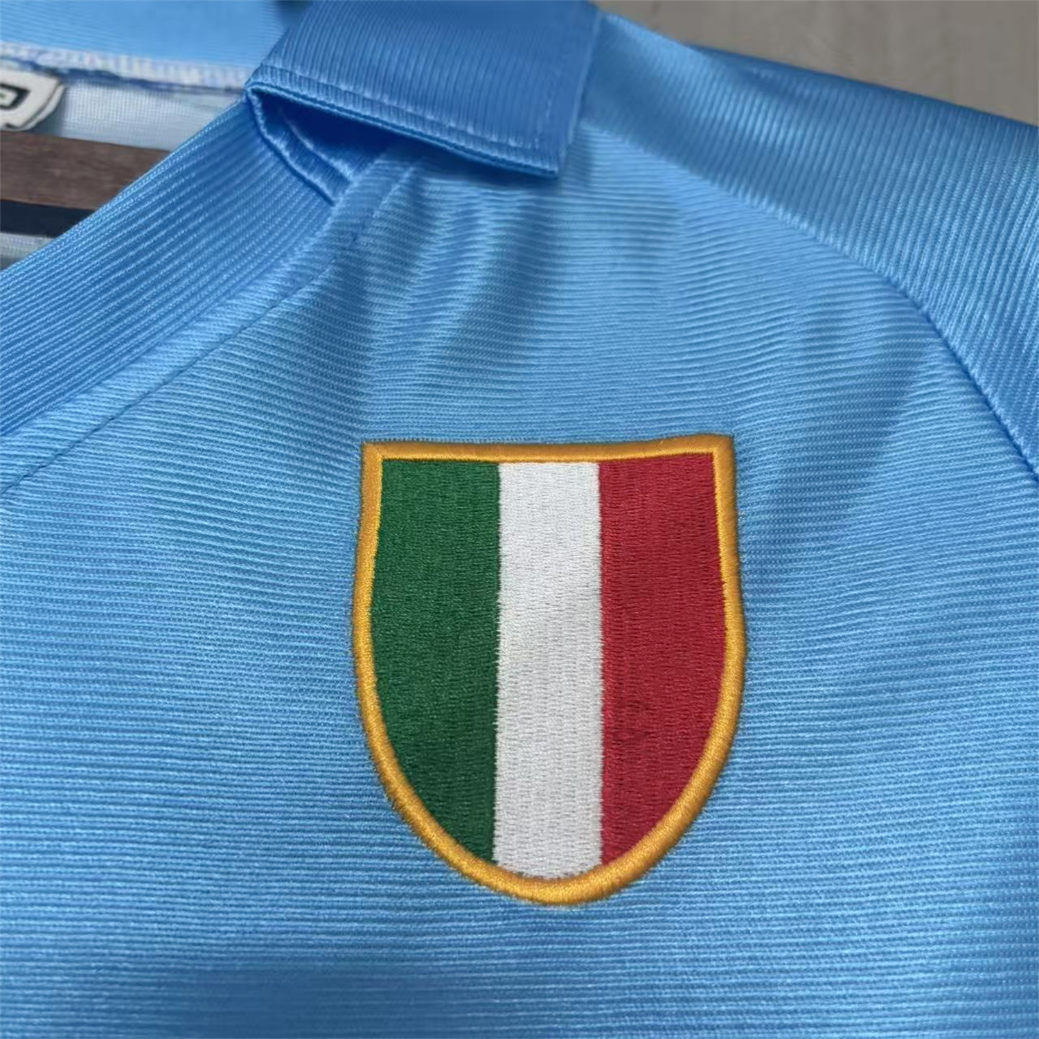 AlphaJersey-Retro Napoli 1990-91 Home 2 Sky Blue And White Jersey