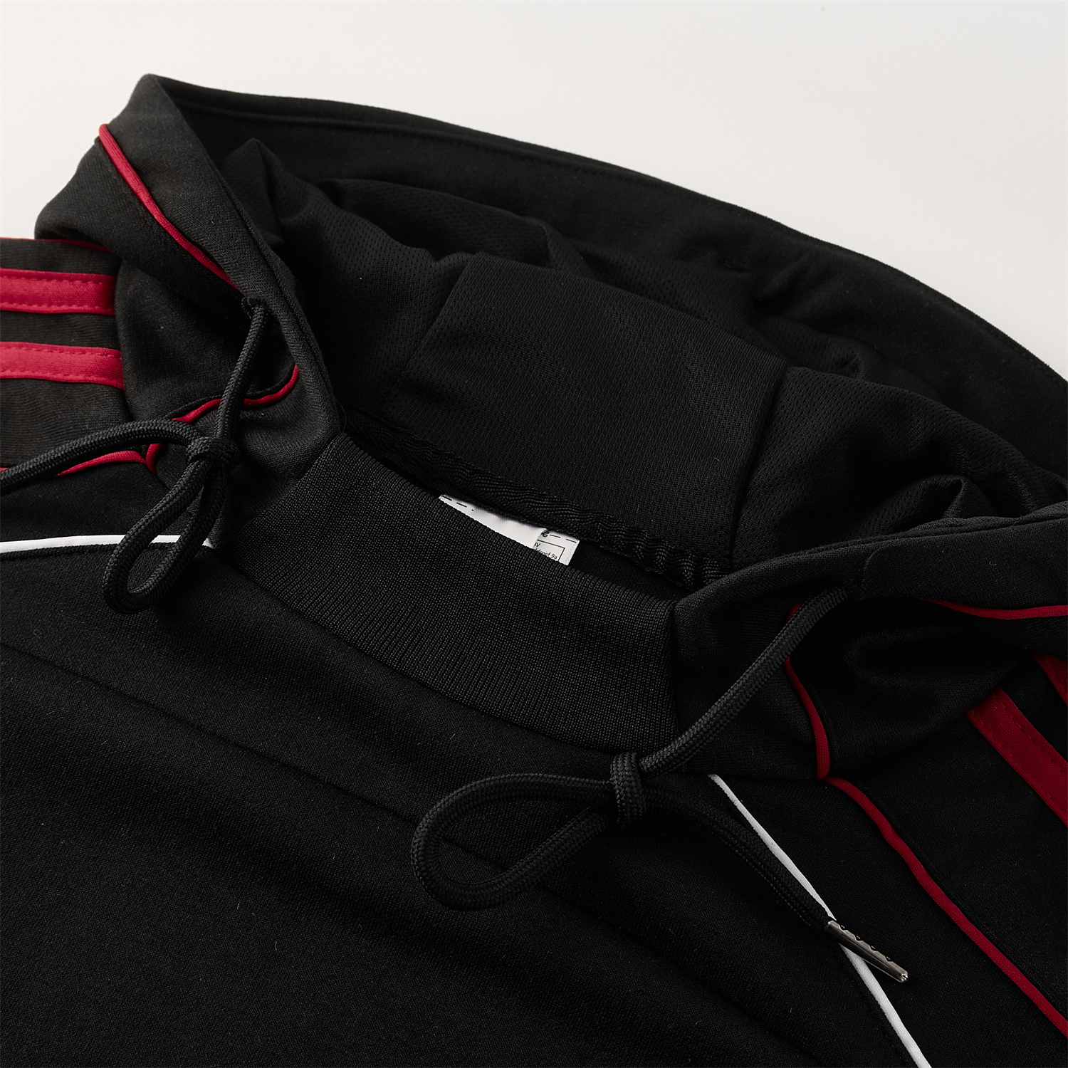 AlphaJersey-Liver.pool 25-26 Hooded Windbreaker Training Set - Black Top & Black Pants