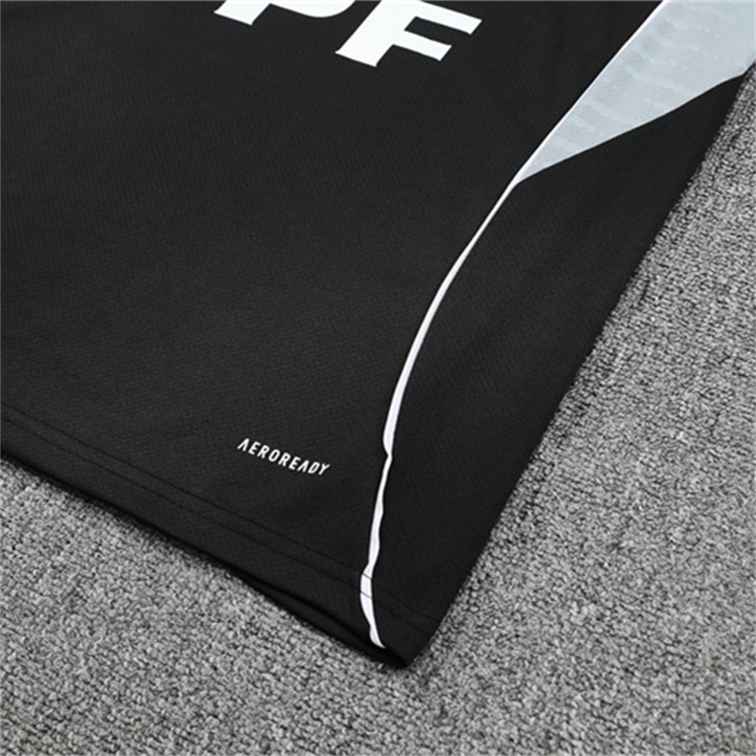 AlphaJersey-Argentina 25-26 Kids Pre-Match Short-Sleeve Training Set - Black Top & Shorts