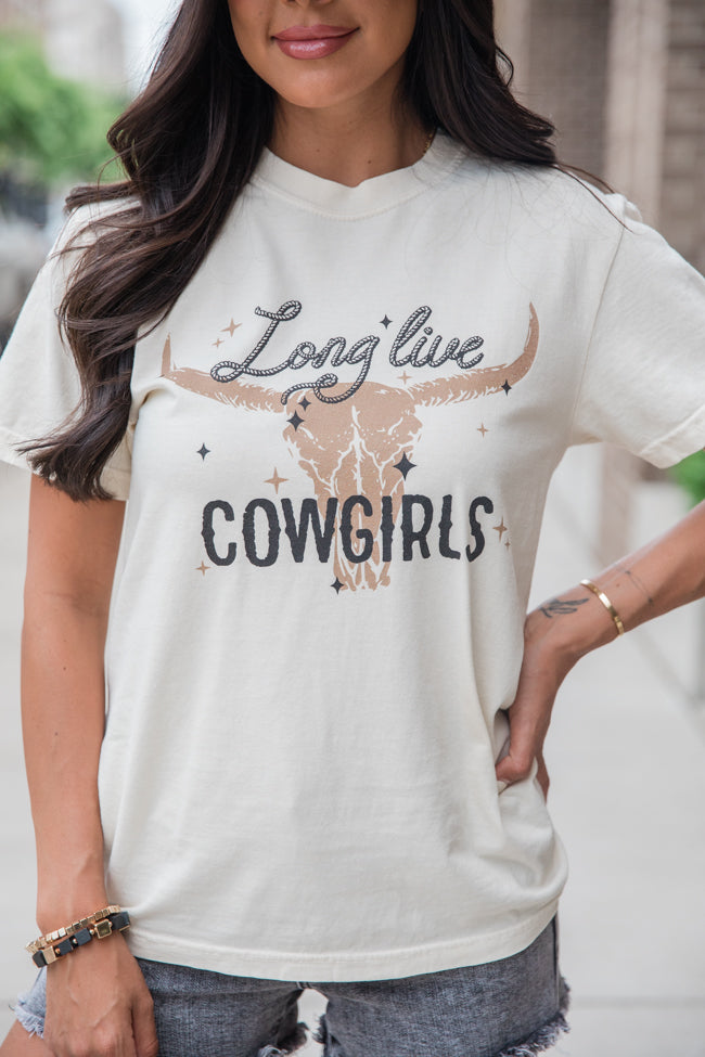 Long Live Cowgirls Ivory Graphic Tee | Elegant Women's Fashion by coolavocek