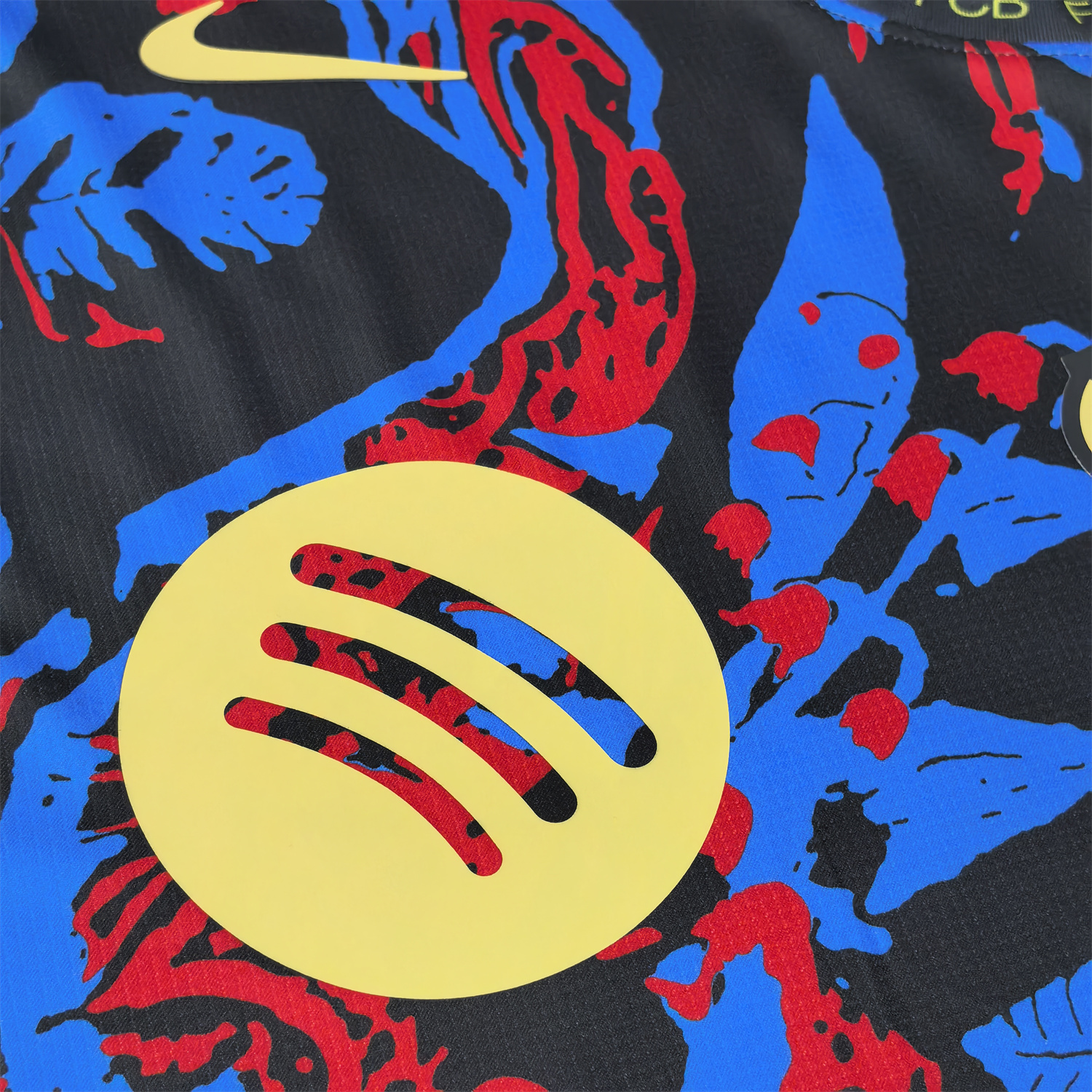 AlphaJersey-Barcelona 25-26 Red Blue Snake Silhouette Pattern Special Jersey - Fans Version