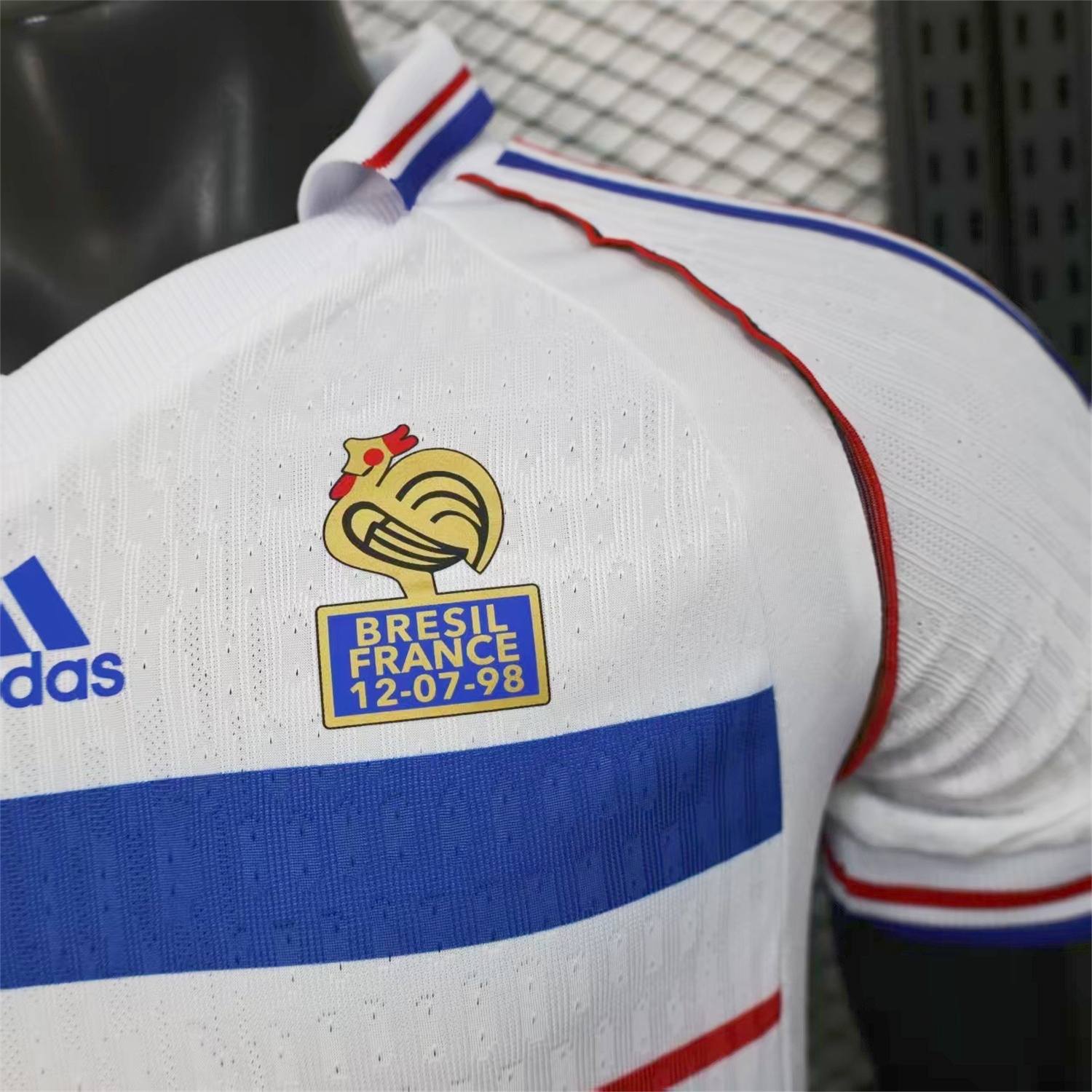 AlphaJersey-Retro France 1998 Away White Jersey - Player Version