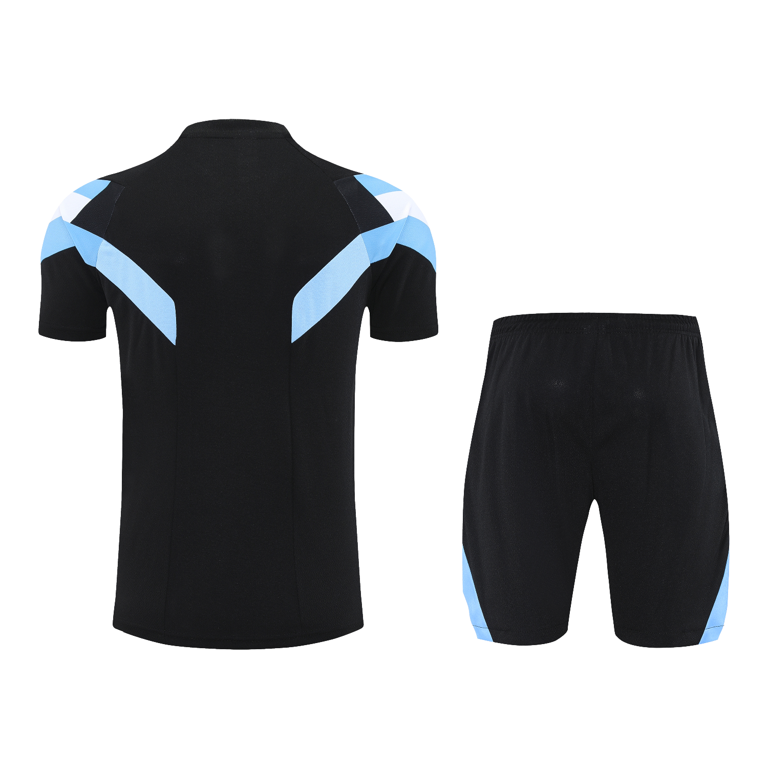 AlphaJersey-Argentina 25-26 Short-Sleeve Training Set - Black Top & Black Shorts