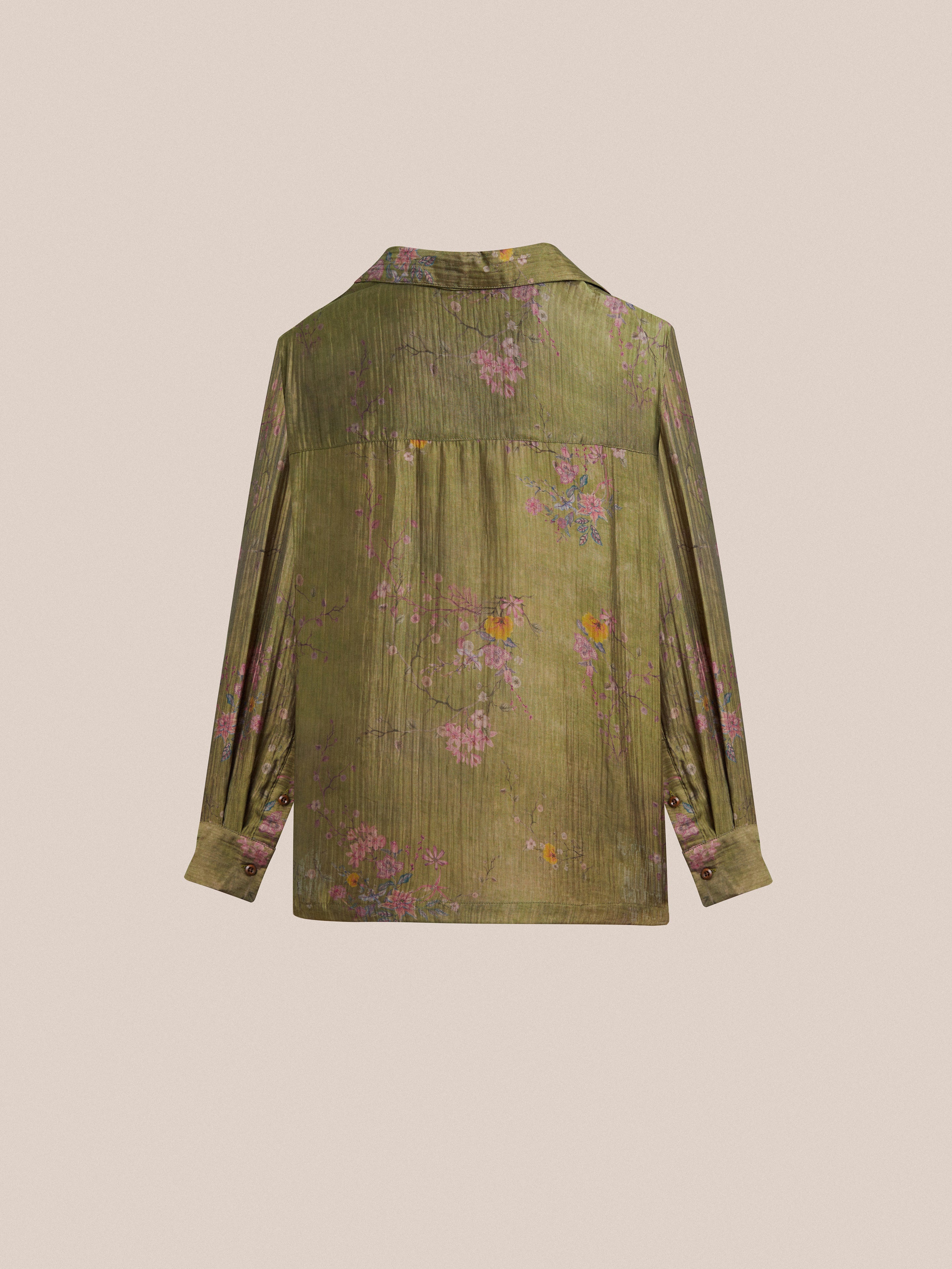 Floral Moss LS Camp Shirt | Modern Menswear by yycbvcnbmmnbm
