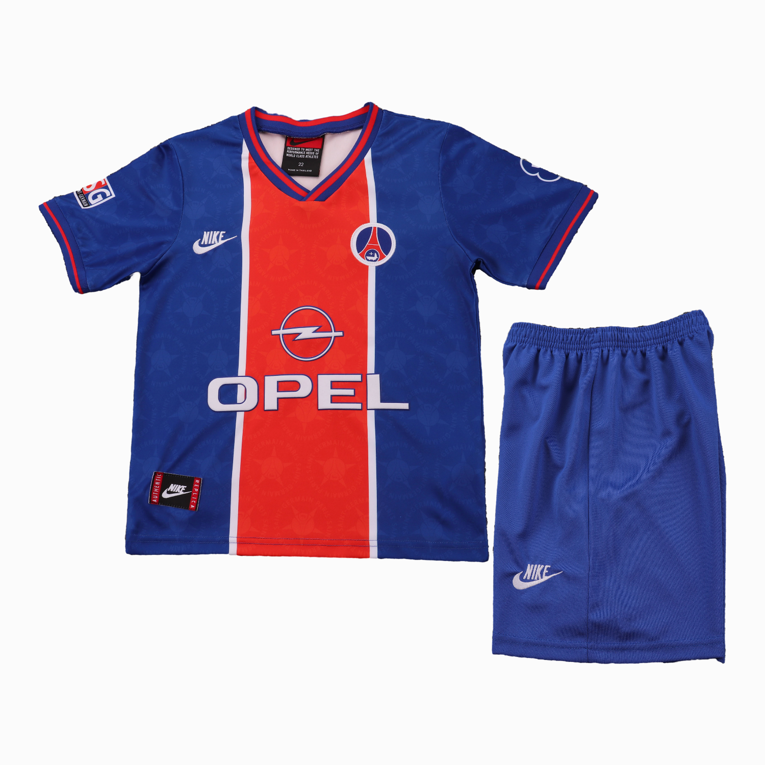 AlphaJersey-Retro Paris Saint-Germain PSG 1995-96 Home Kids Kit