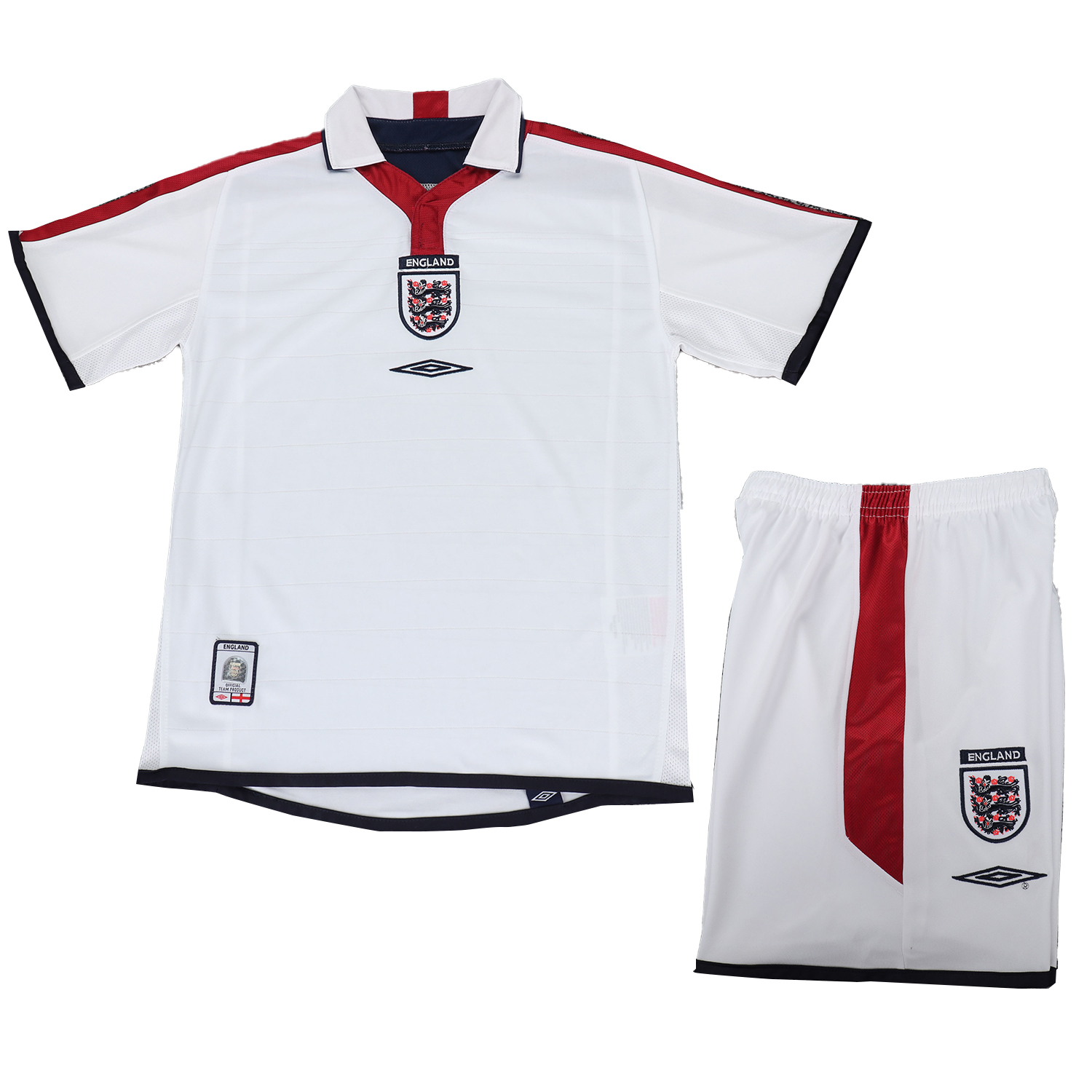AlphaJersey-Retro England 2004 Home Kids Kit