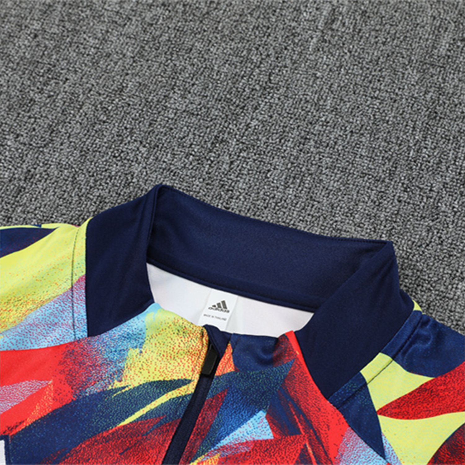 AlphaJersey-Arsenal 25-26 Long Sleeves Training Set - Colorful Camouflage Top & Royal Blue Pants