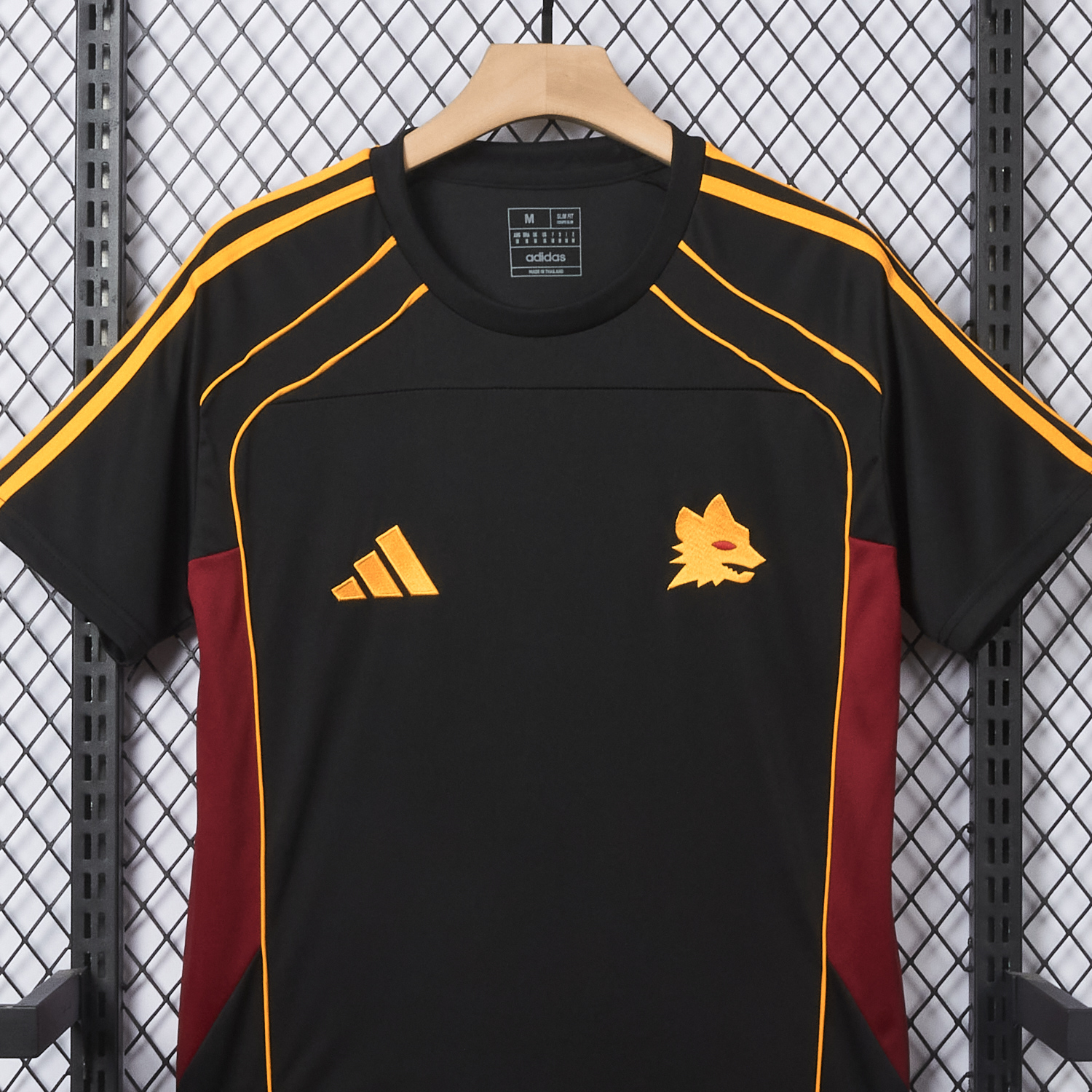 AlphaJersey-AS Roma 25-26 Travel Special Black Jersey - Fans Version