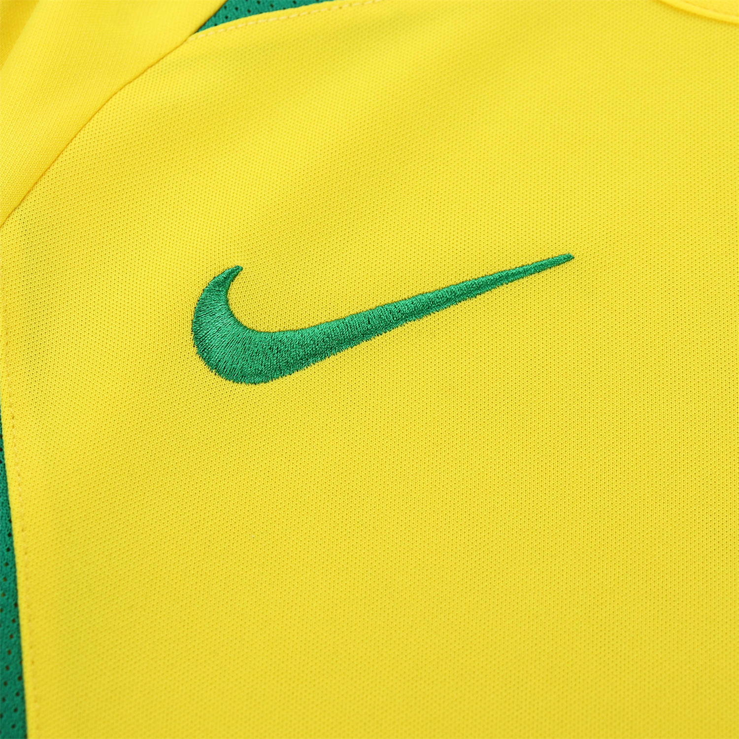 AlphaJersey-Retro Brazil 2002 Home Long Sleeves Kids Kit