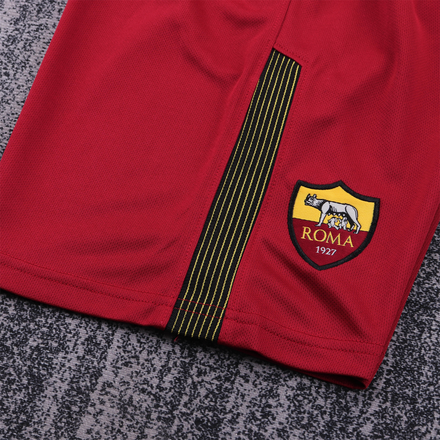 AlphaJersey-Retro Roma 2017-18 Home Kids Kit