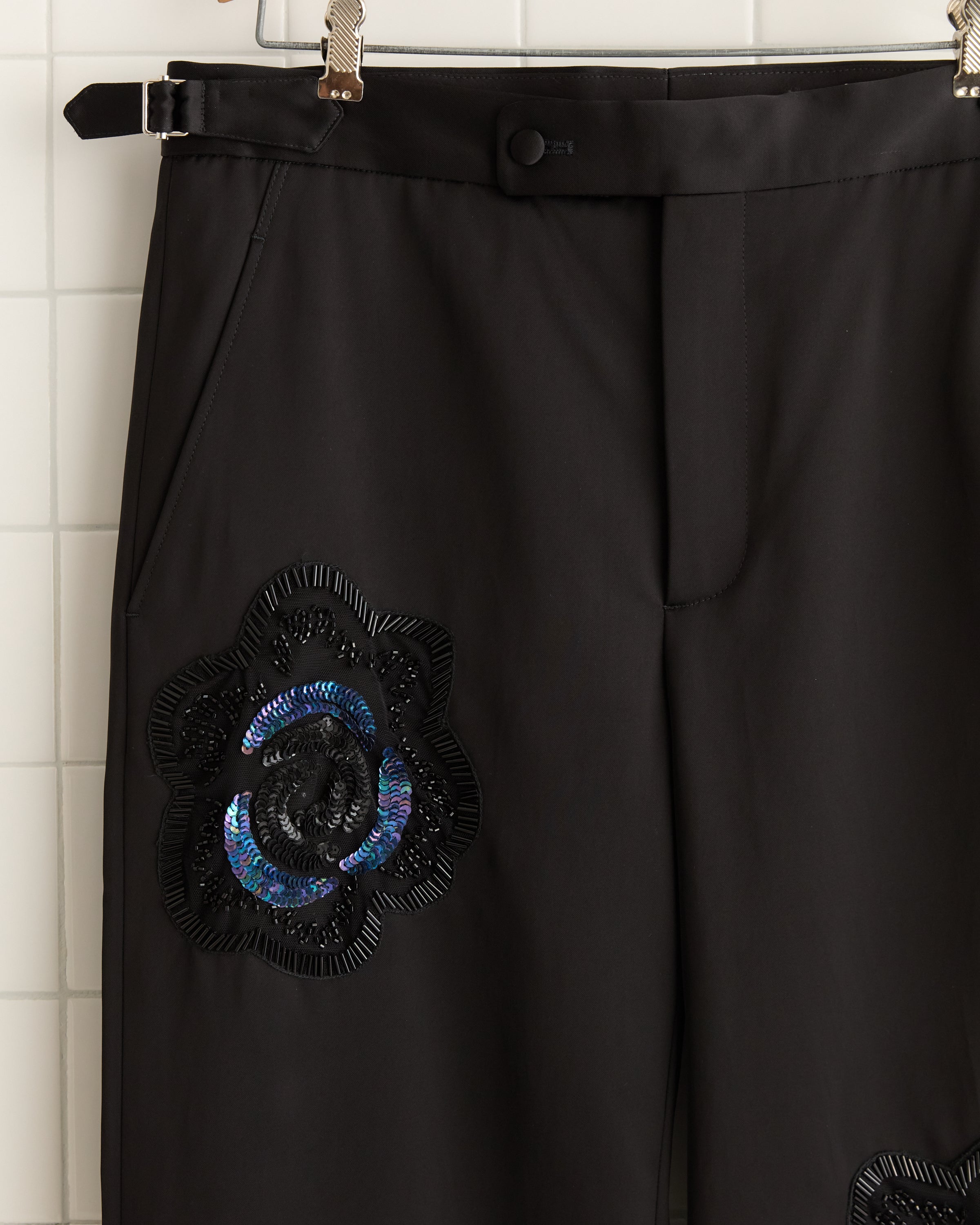 Poppy Suiting Trousers - Black | Modern Menswear by yycbvcnbmmnbm