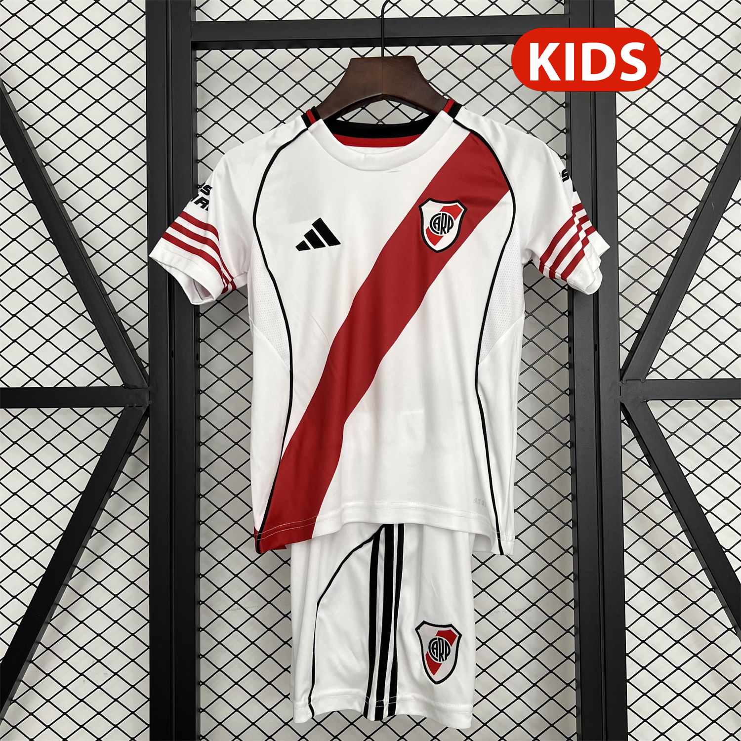 AlphaJersey-River Plate 25-26 Home Unsponsored Kids Kit