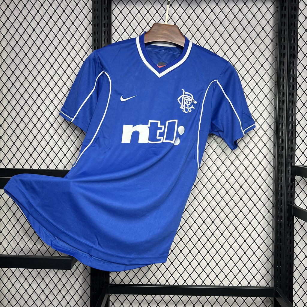 AlphaJersey-Retro Glasgow Rangers 1999-01 Home Stadium Jersey