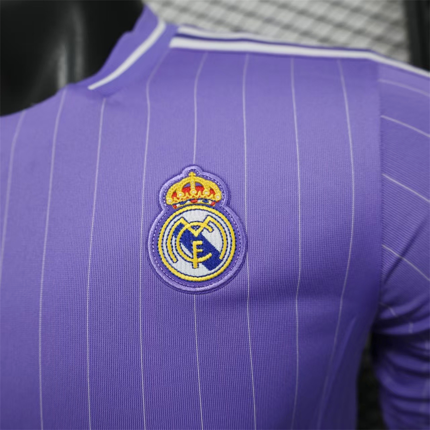 AlphaJersey-Real Madrid 25-26 Icon Range Trefoil Light Purple Travel Jersey - Player Version