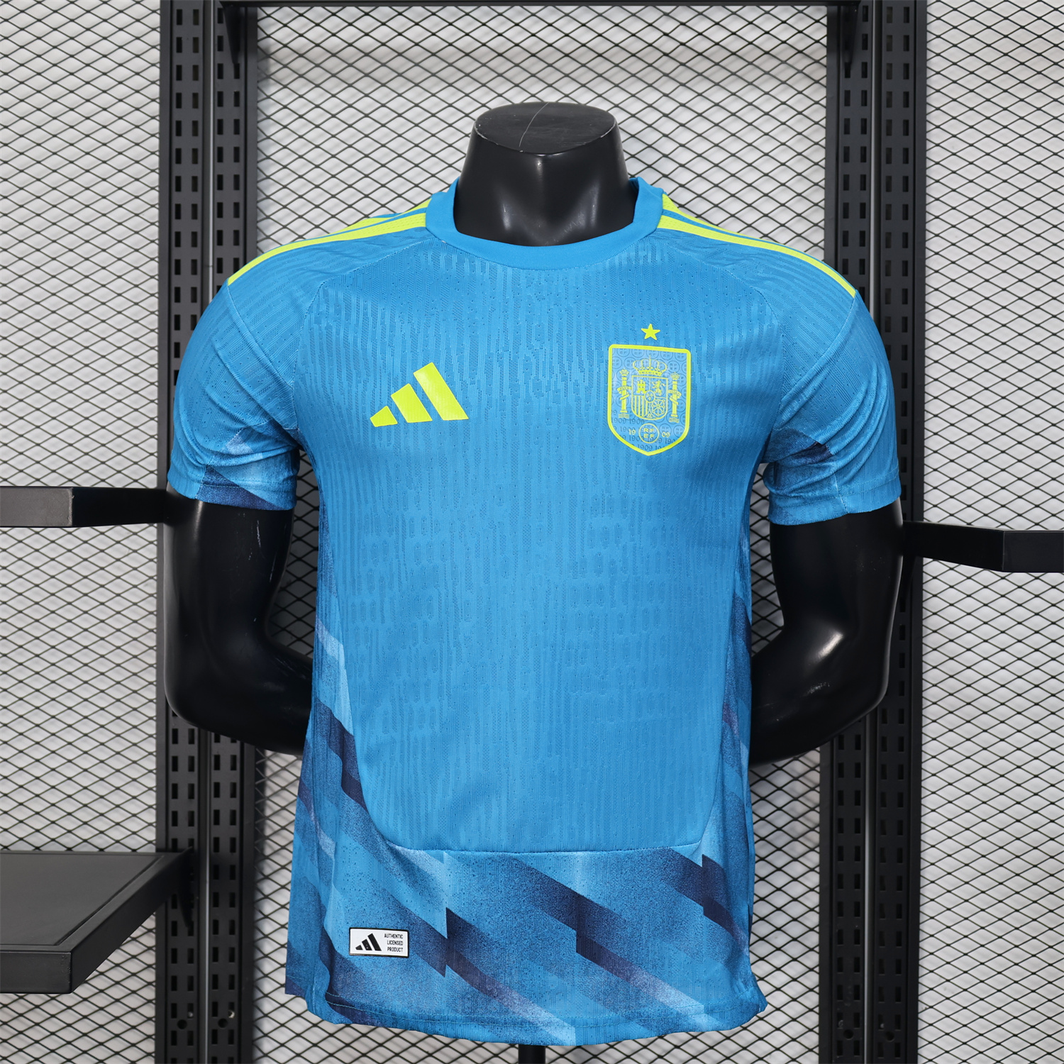 AlphaJersey-Spain 2026 Blue Goalkeeper Jersey - Player Version