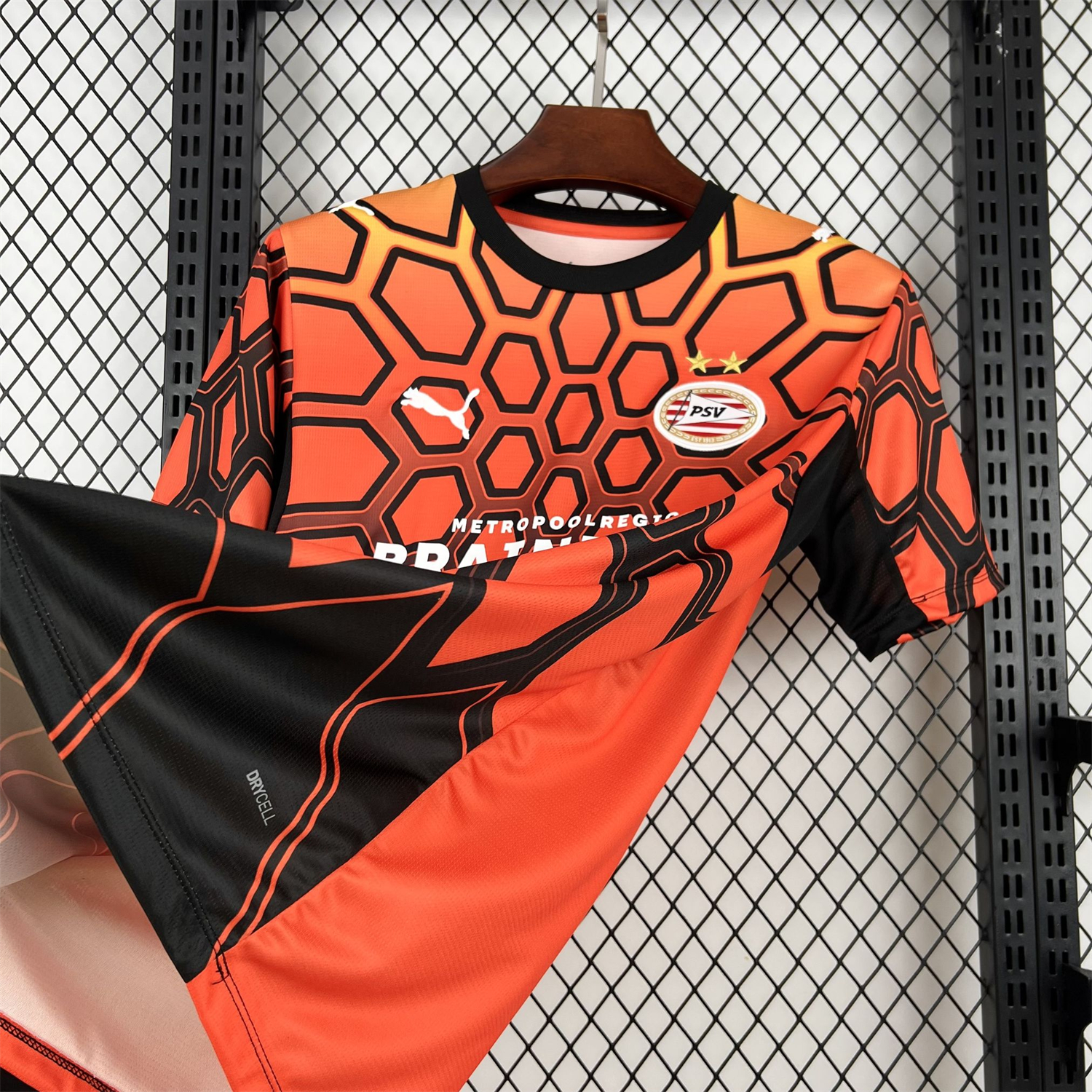 AlphaJersey-PSV Eindhoven 26-27 Orange With Black Special Jersey - Fans Version