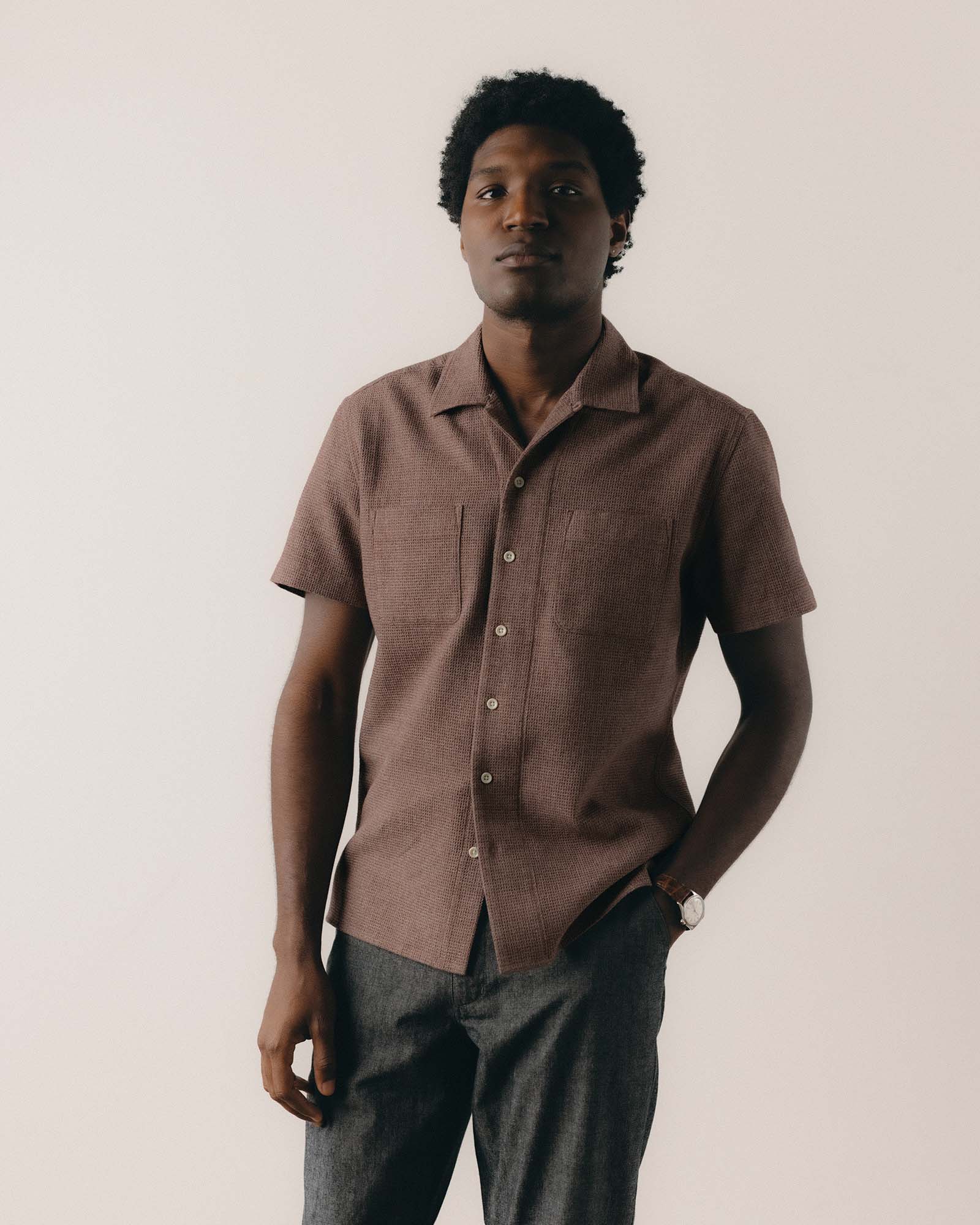 The Conrad Shirt in Port Twist | Modern Menswear by yycbvcnbmmnbm