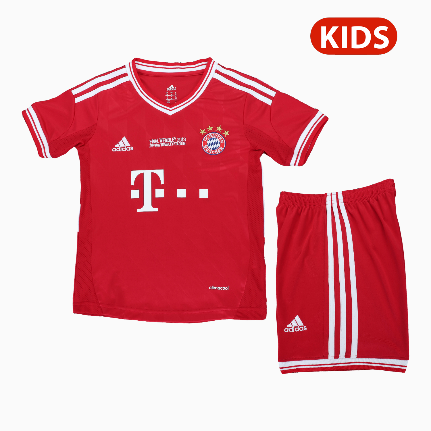 AlphaJersey-Retro Bayern Munich 2013-14 Home Kids Kit