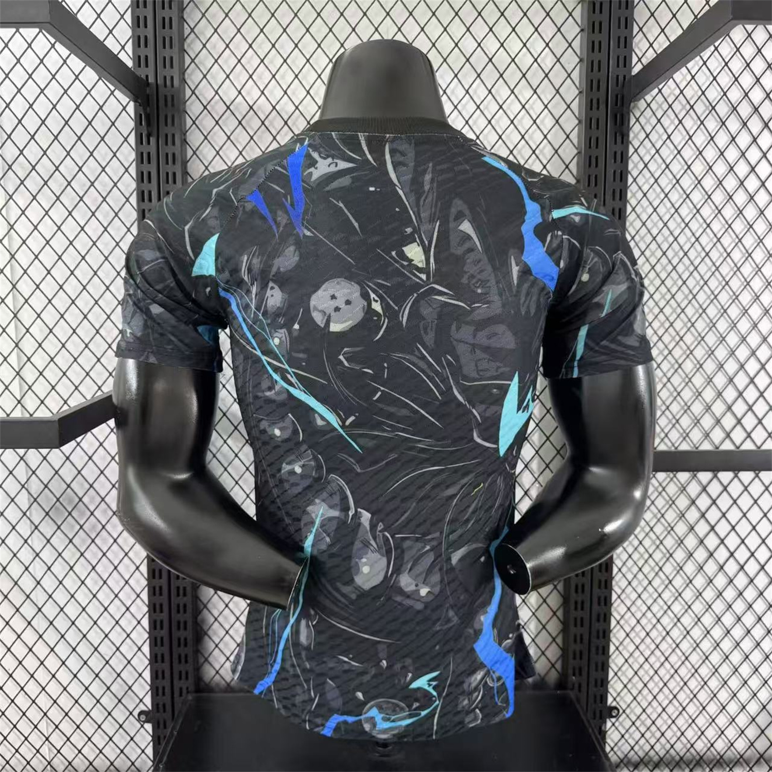 AlphaJersey-Japan 25-26 Blue Hair Bejita Black Special Edition Jersey - Player Version