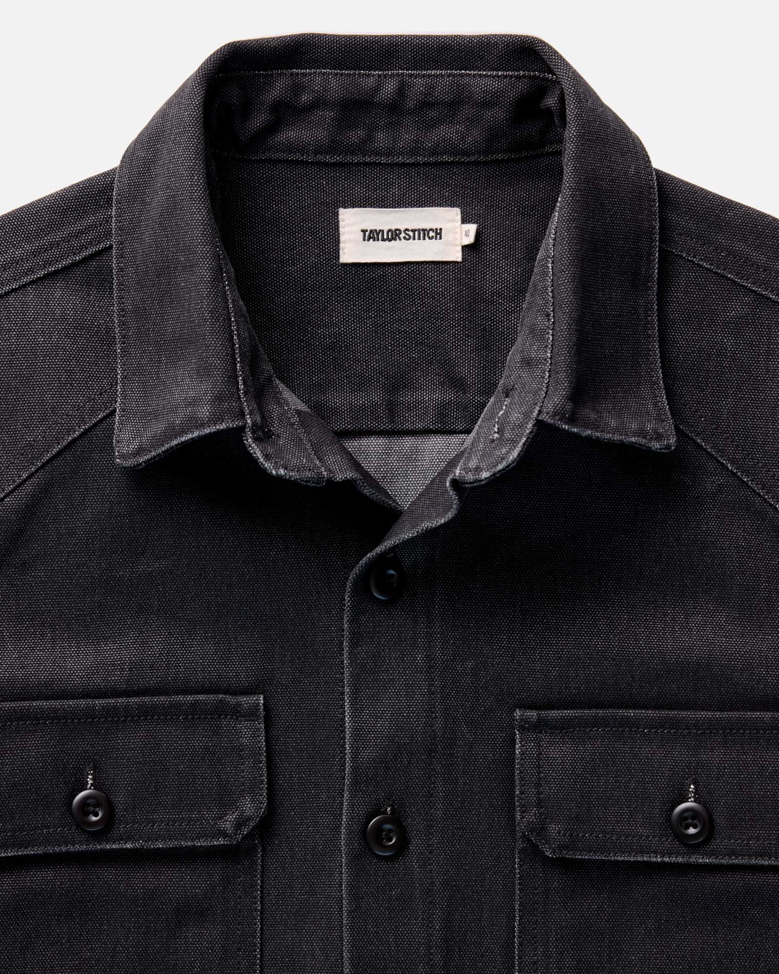 The Shop Shirt in Coal Chipped Canvas | Modern Menswear by yycbvcnbmmnbm