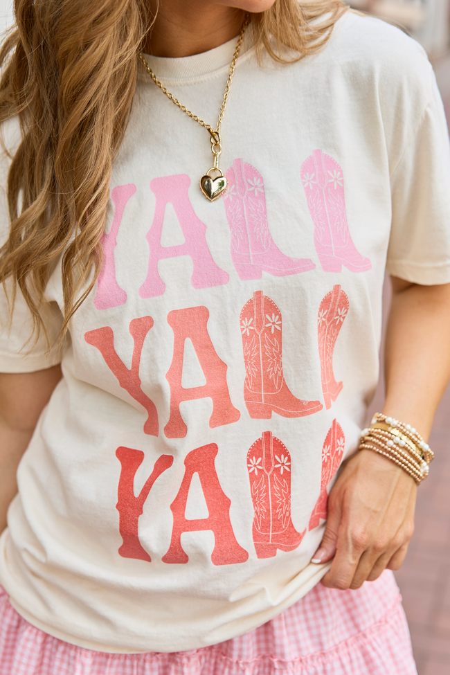 Y'all Ivory Graphic Tee | Elegant Women's Fashion by coolavocek