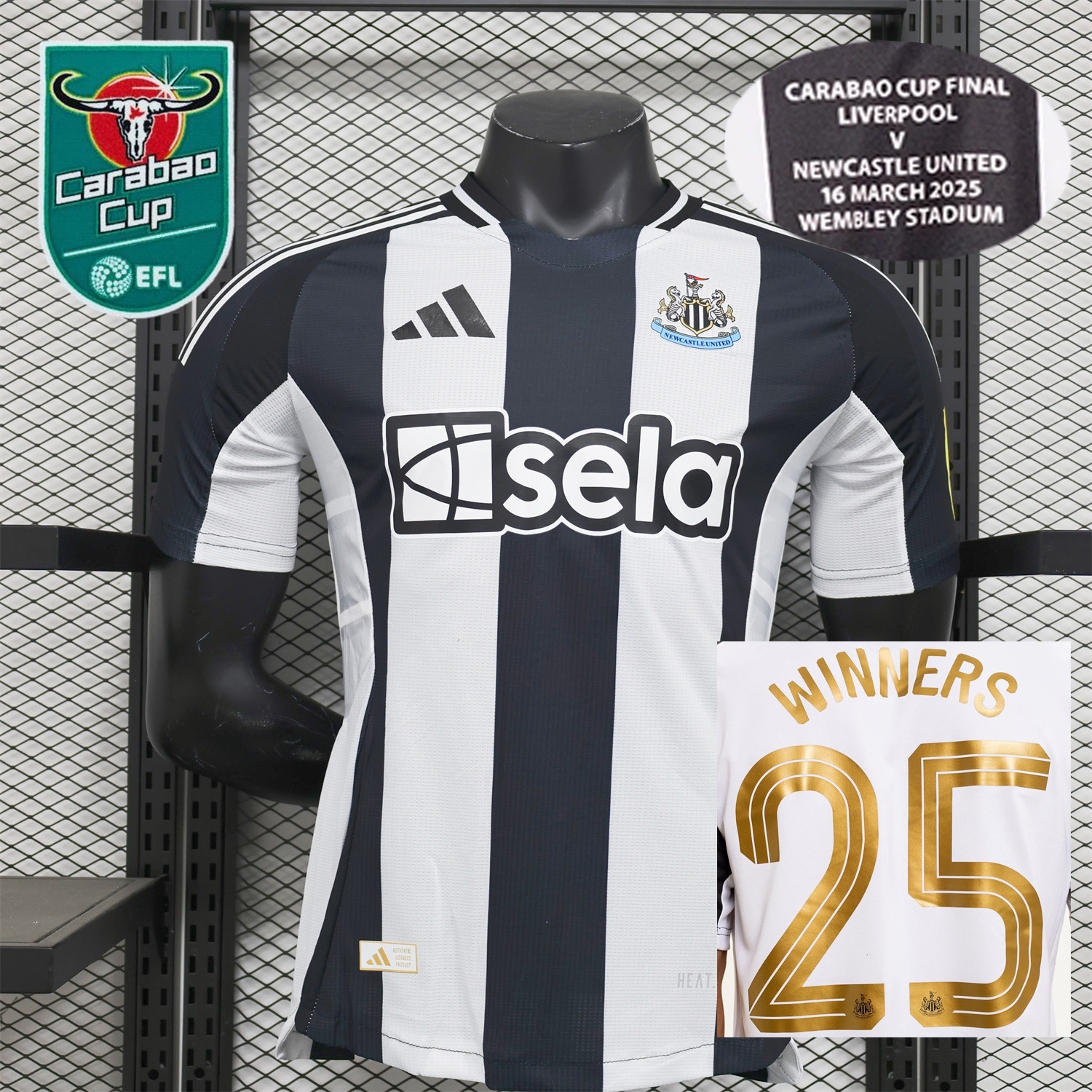 AlphaJersey-Newcastle United 2025 CARABAO CUP FINAL Home Jersey - Player Version