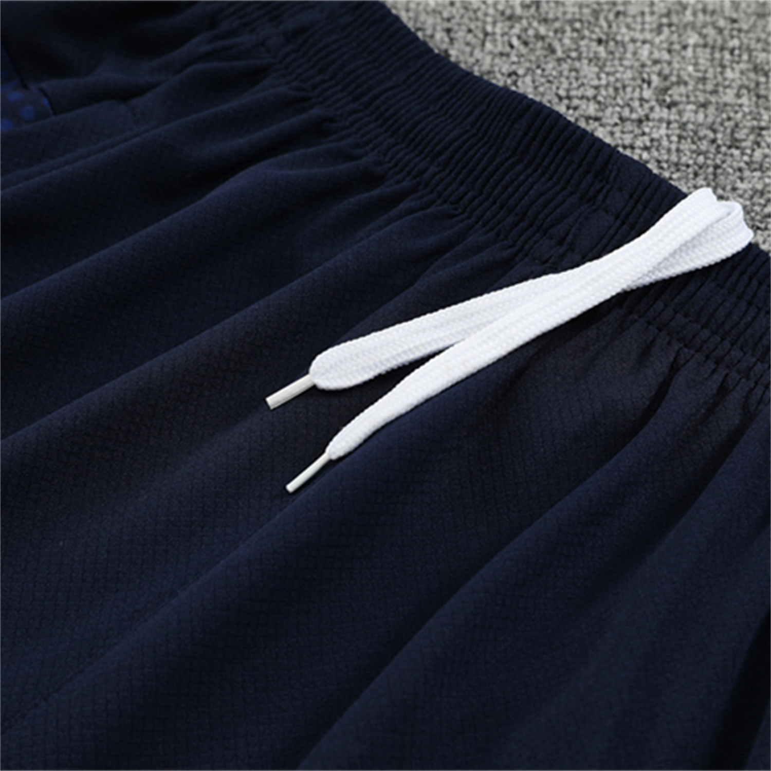 AlphaJersey-Marseille 25-26 Kids Short-Sleeve Training Set - Nattierblue Top & Deep Blue Pants
