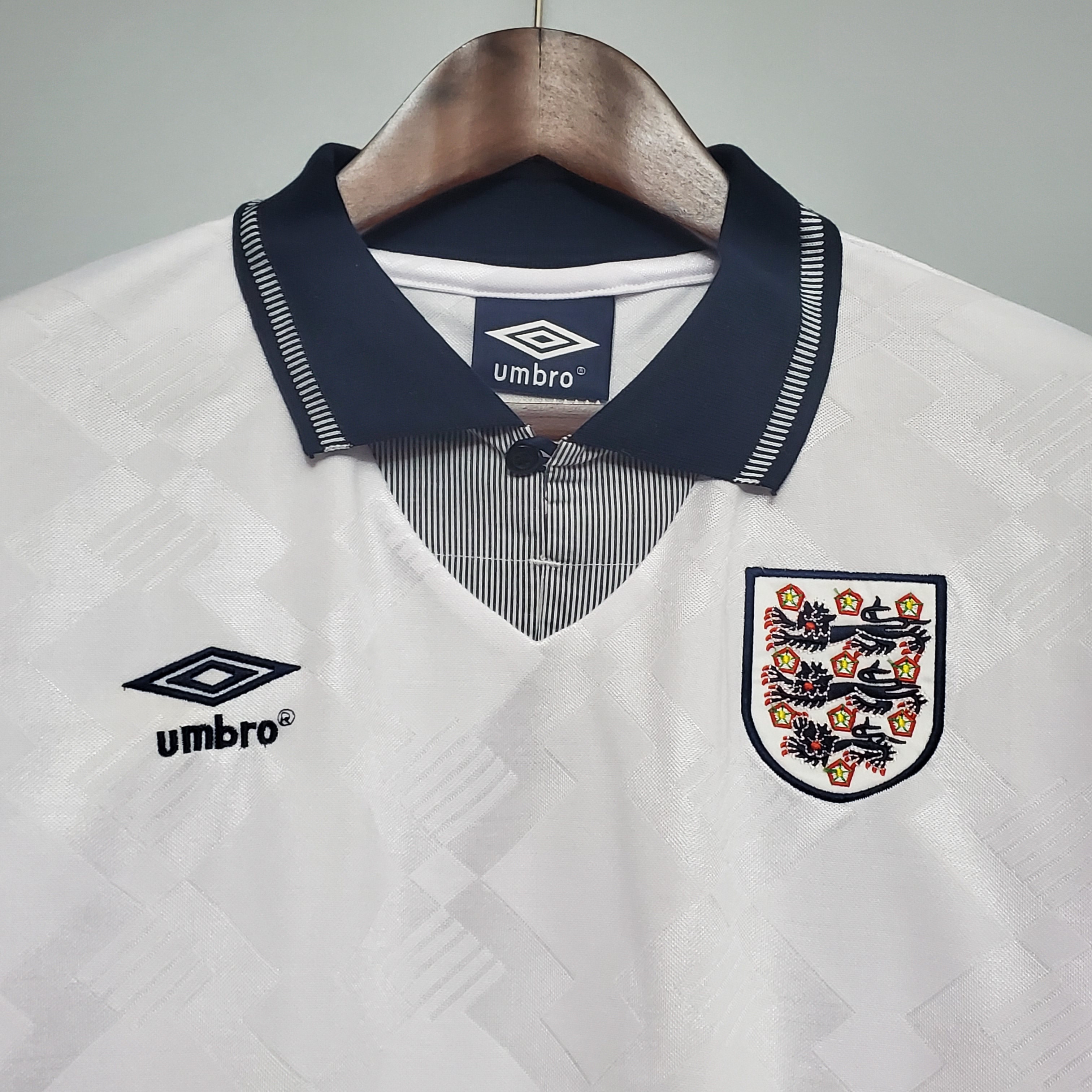 AlphaJersey-Retro England 1990 Home Stadium Jersey