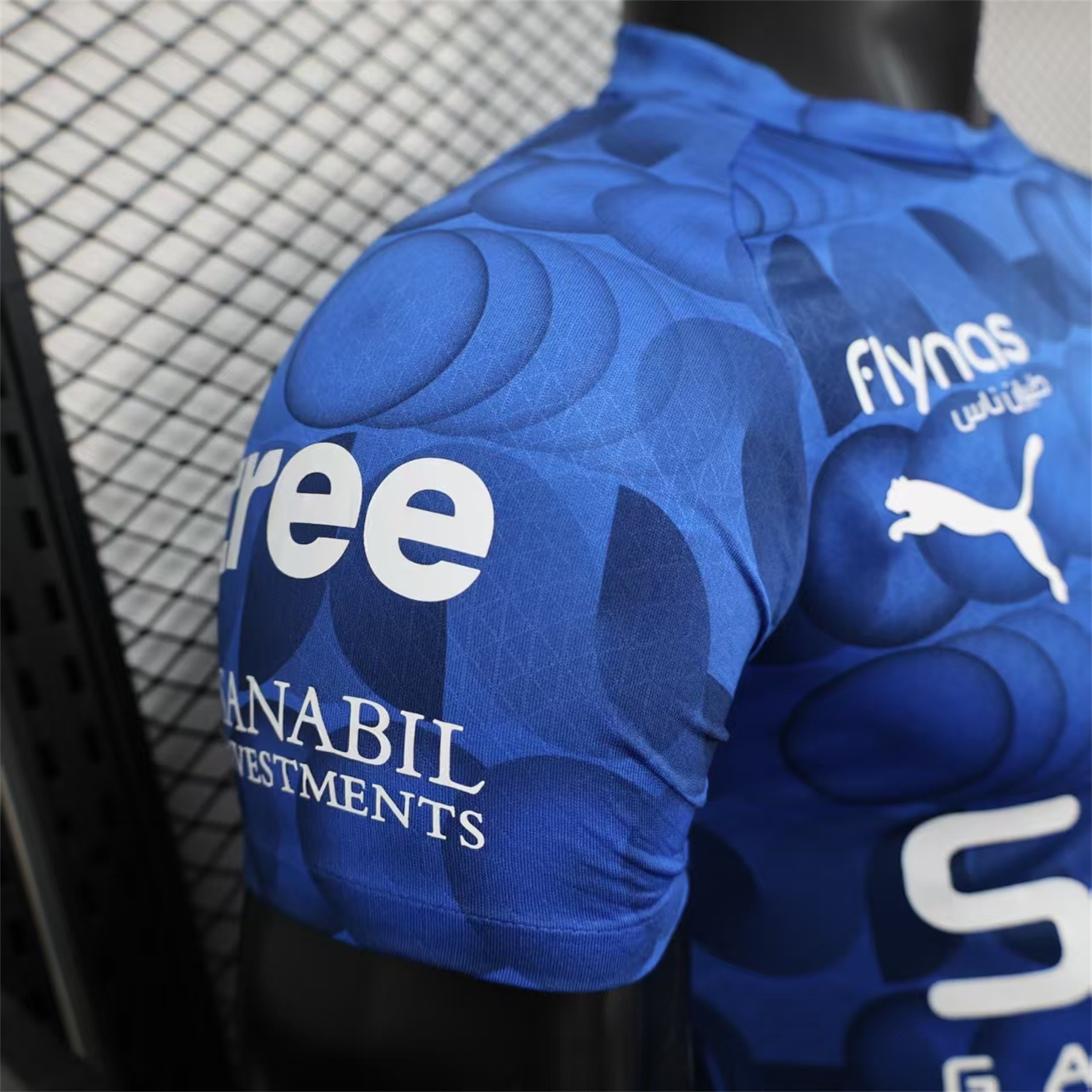 AlphaJersey-Al Hilal Riyadh Crescent 25-26 Pre-Match Training Blue Jersey - Player Version