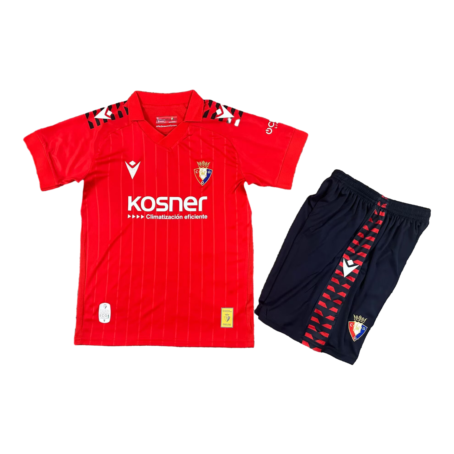 AlphaJersey-Osasuna 25-26 Home Kids Kit