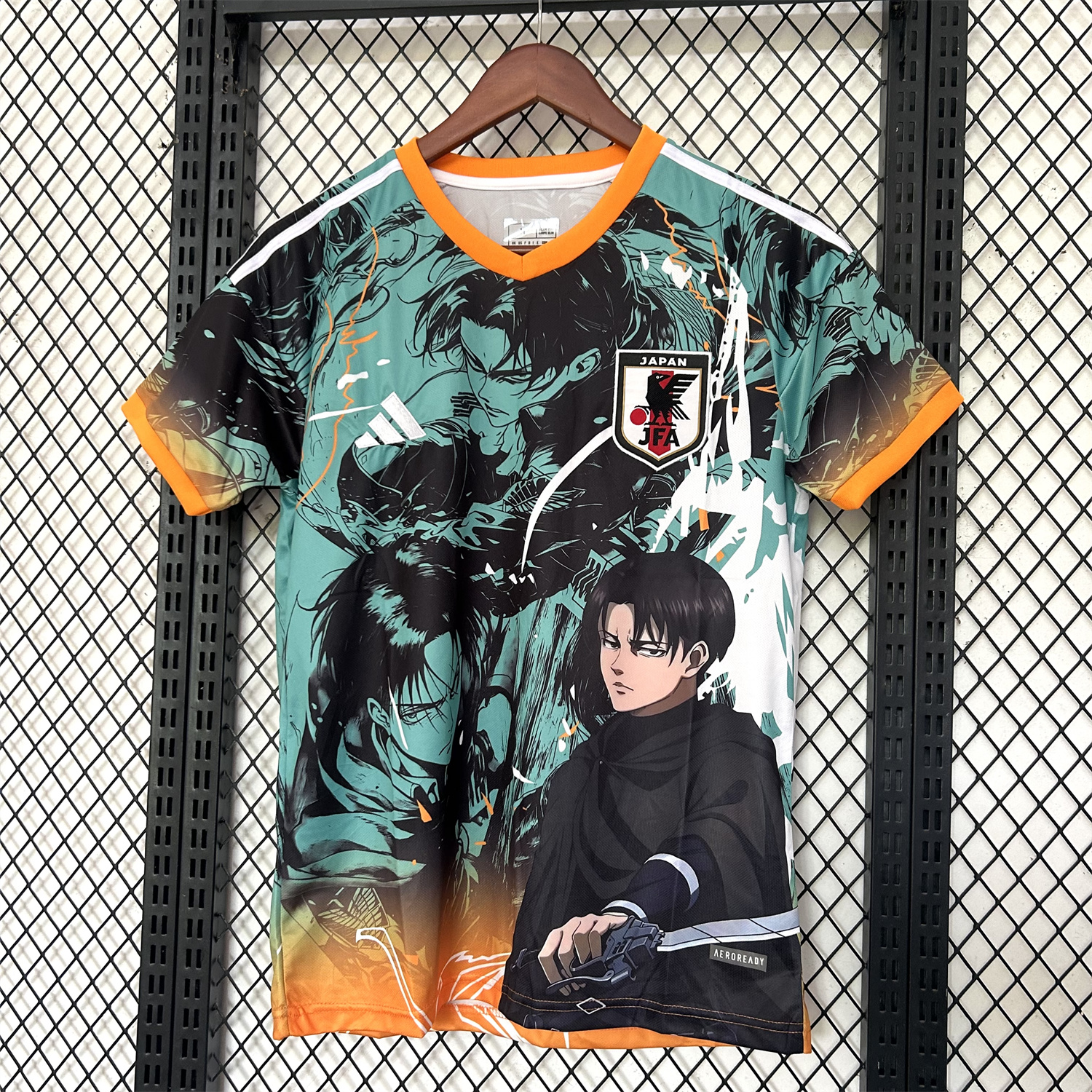 AlphaJersey-Japan 25-26 Levi Ackerman Green Special Jersey - Fans Version