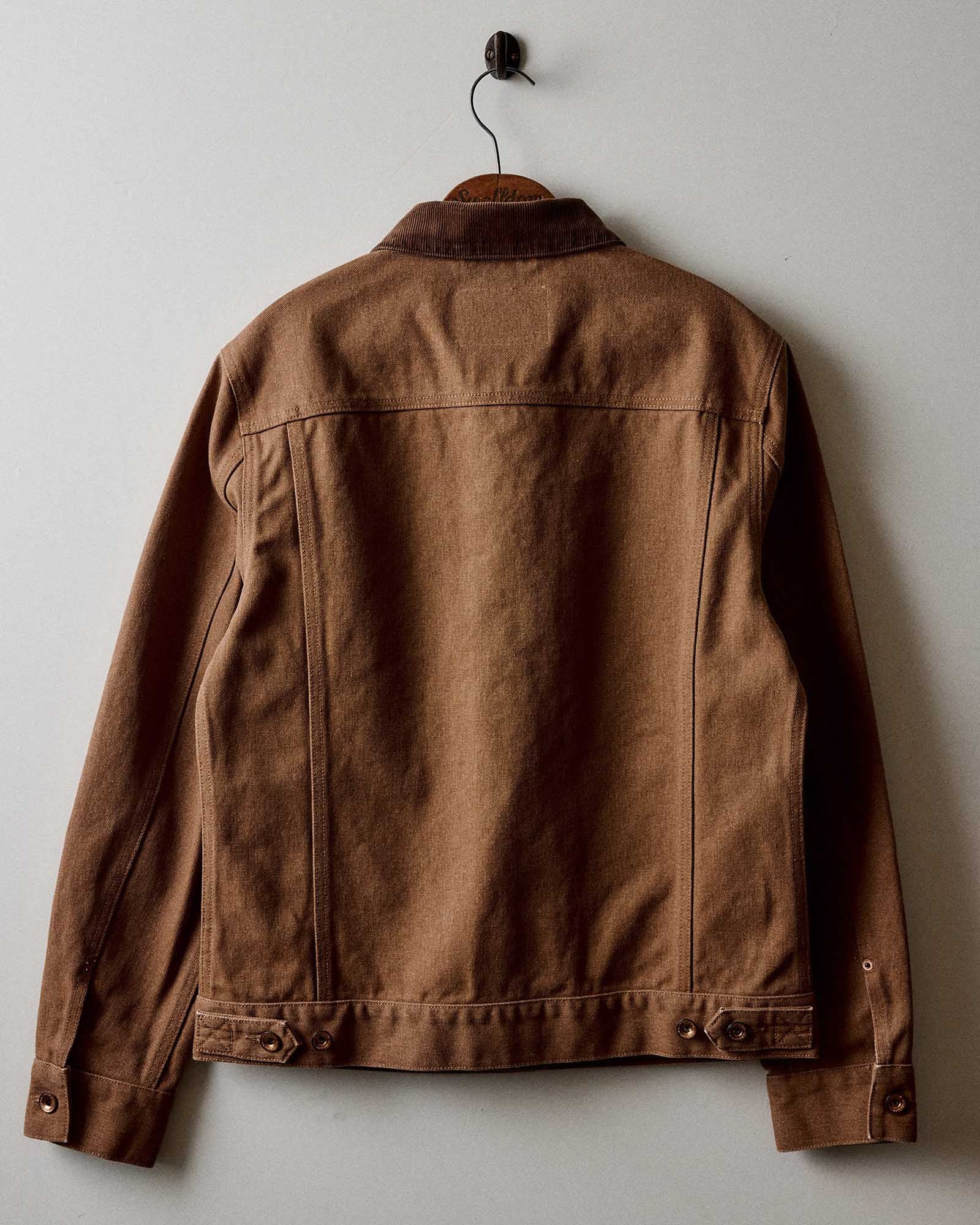 The Ryder Jacket in Tobacco Chipped Canvas | Modern Menswear by yycbvcnbmmnbm