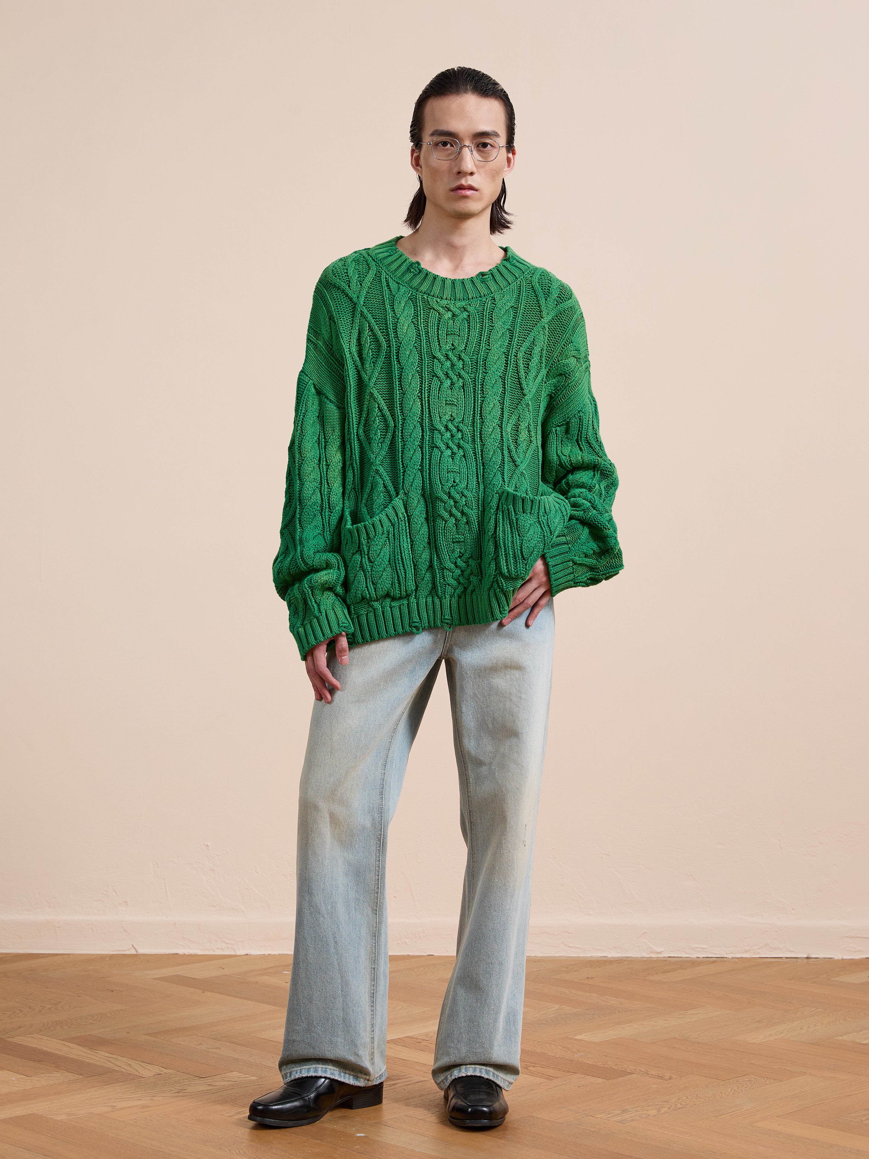 Cable Knit Pullover Sweater | Modern Menswear by yycbvcnbmmnbm