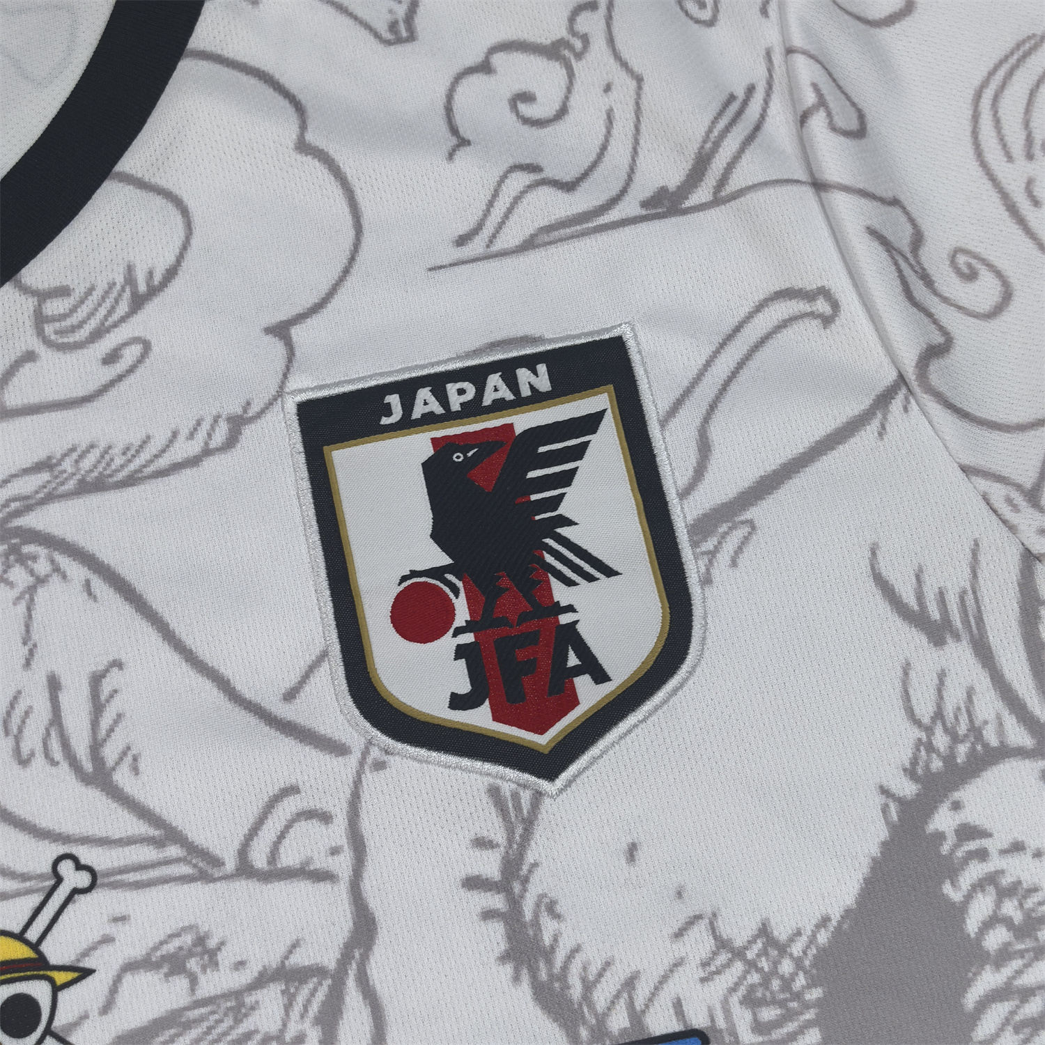 AlphaJersey-Japan 25-26 One Piece Gear 5 White Jersey - Fans Version