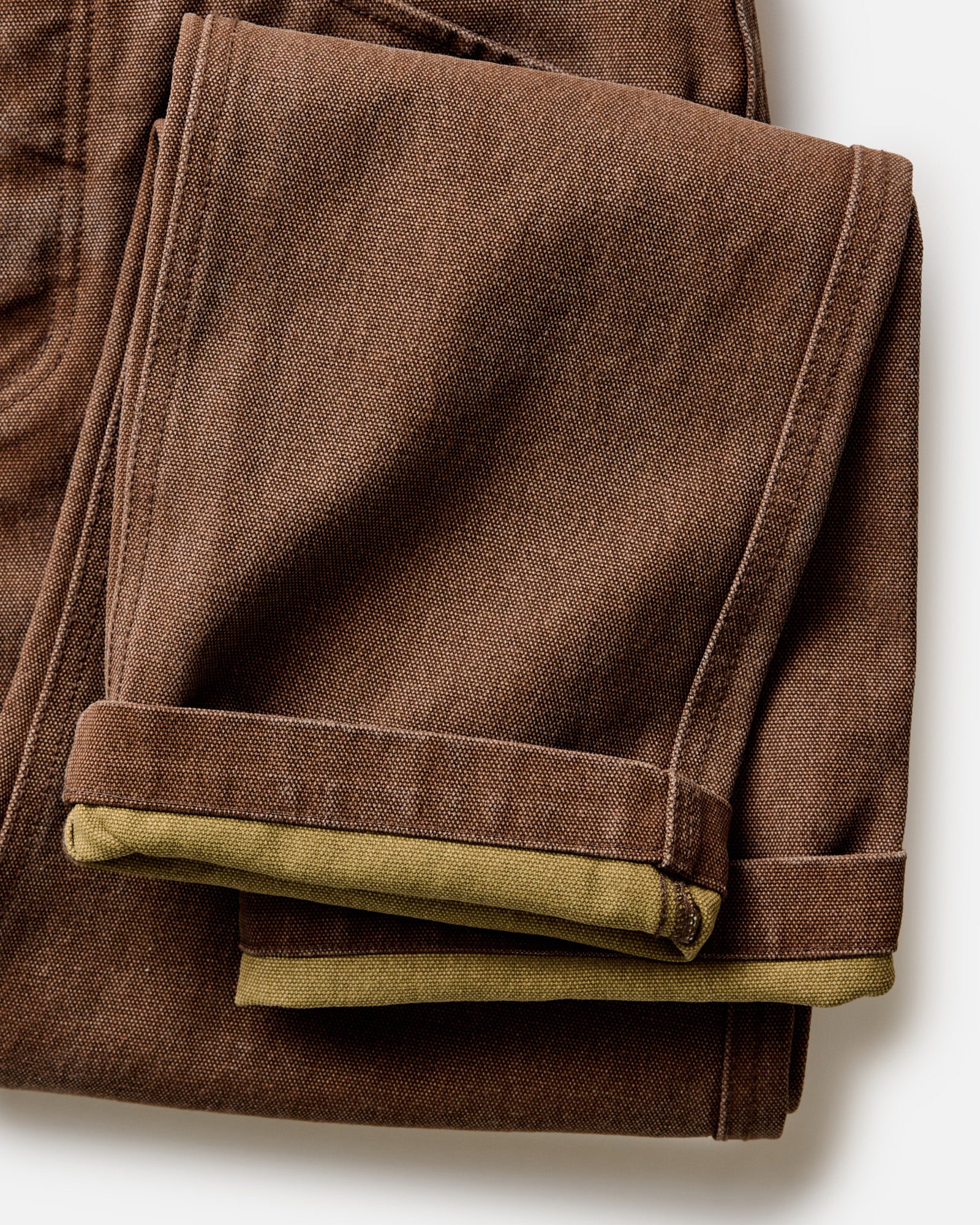 The Camp Pant in Aged Penny Chipped Canvas | Modern Menswear by yycbvcnbmmnbm