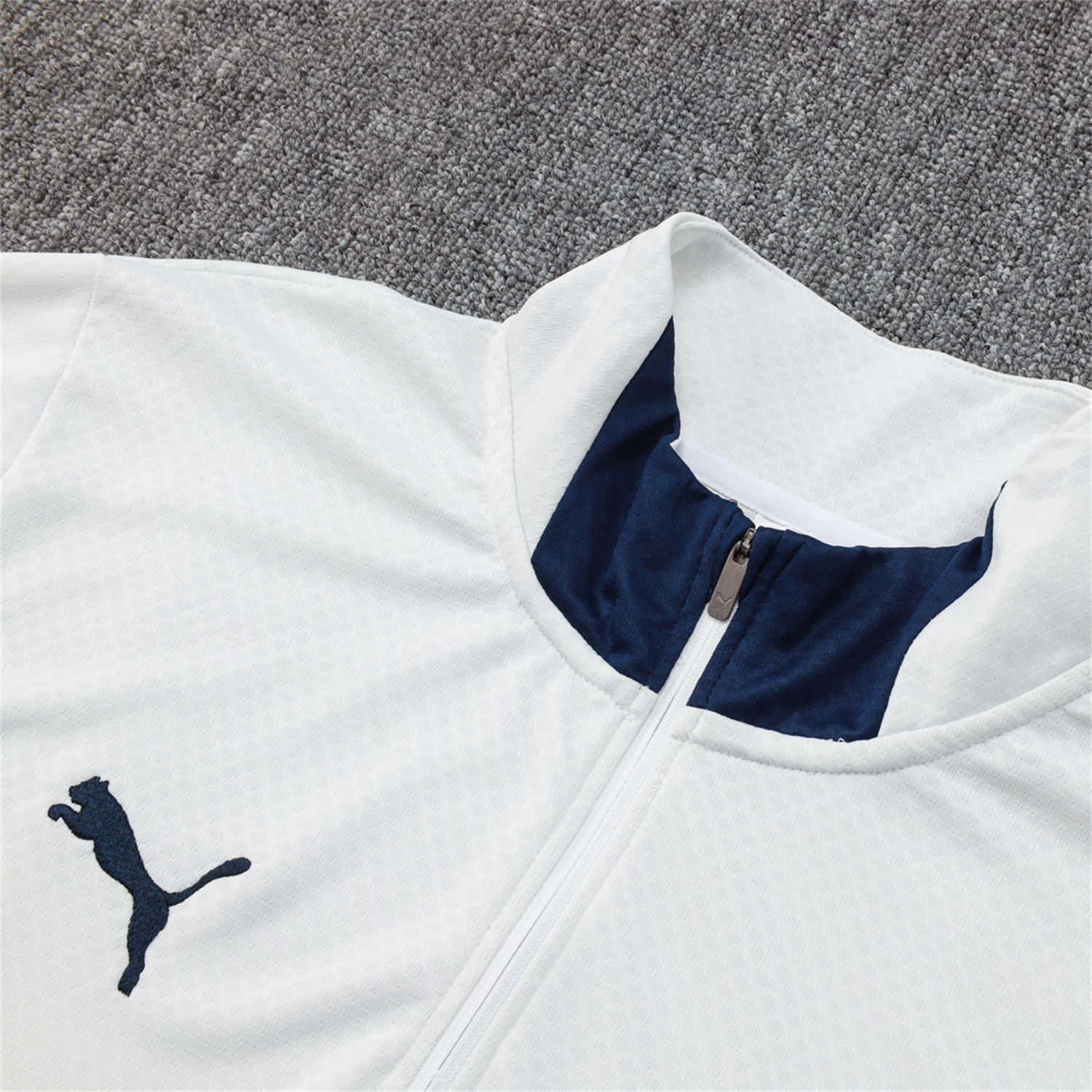 AlphaJersey-Portugal 25-26 Long Sleeve Training Set - Off White Top and Deep Blue Pants