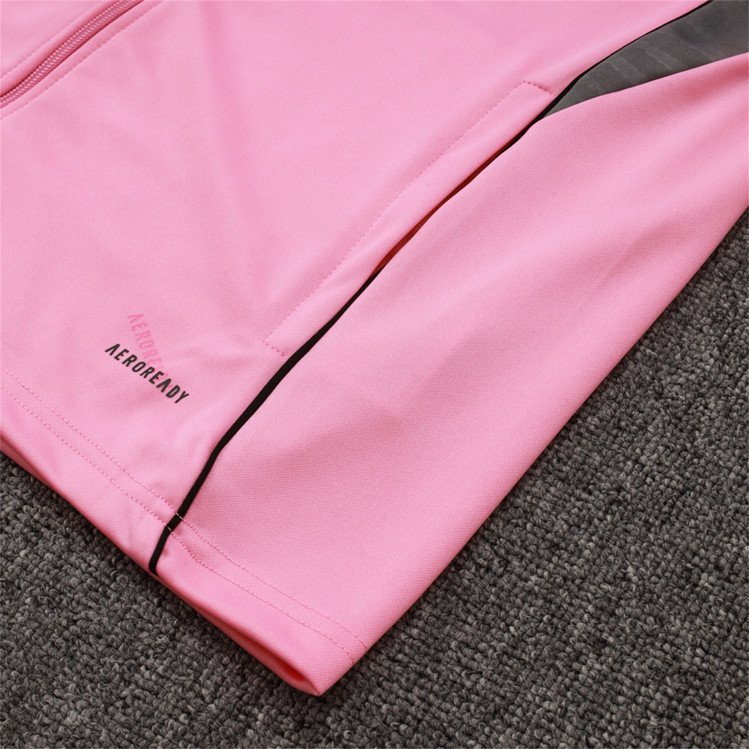 AlphaJersey-Kids INT M.A.M 25-26 Kids Jacket Training Tracksuit - Pink Top and Black Pants