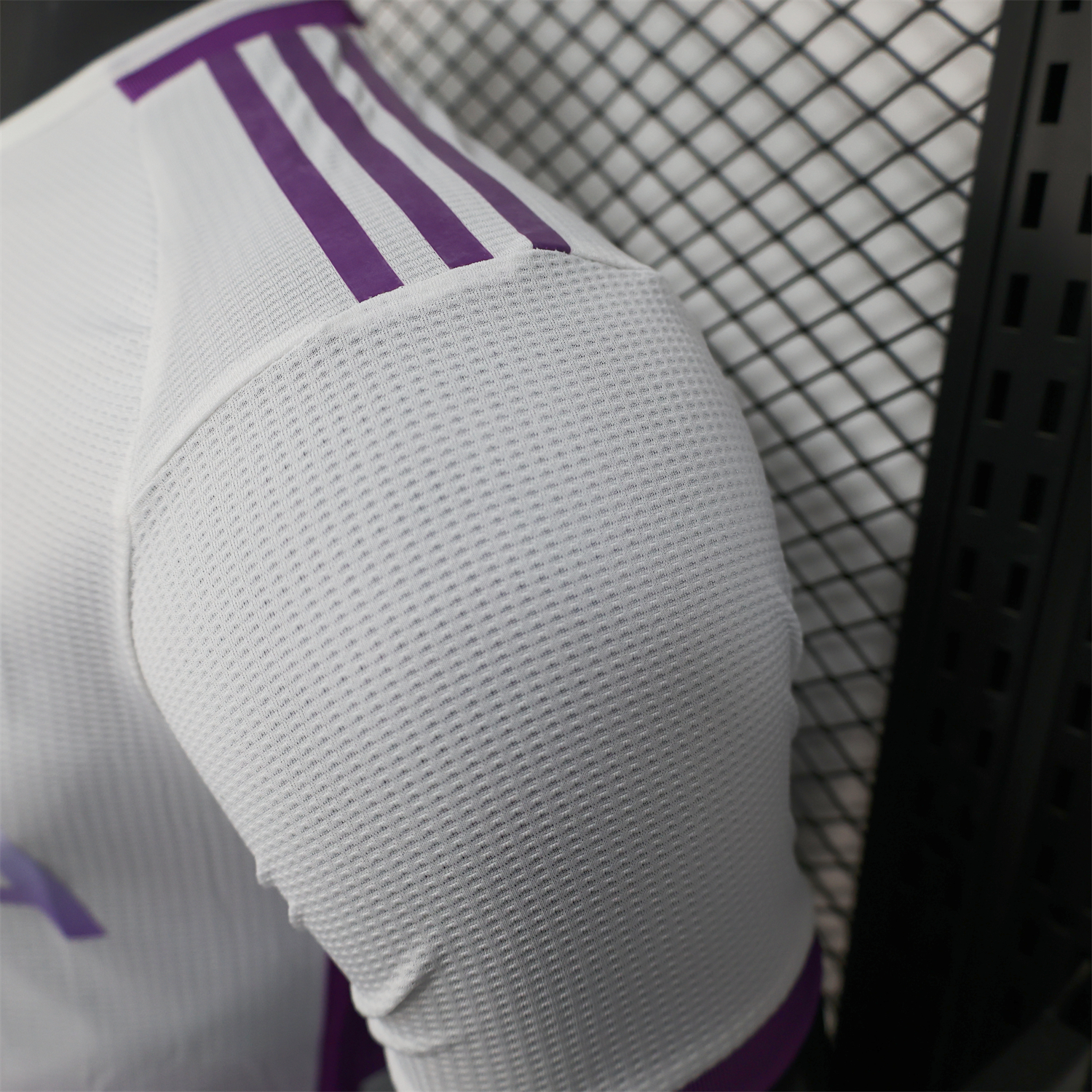 AlphaJersey-Algeria 25-26 White Purple Gradient with Hexagonal Pattern Jersey - Player Version