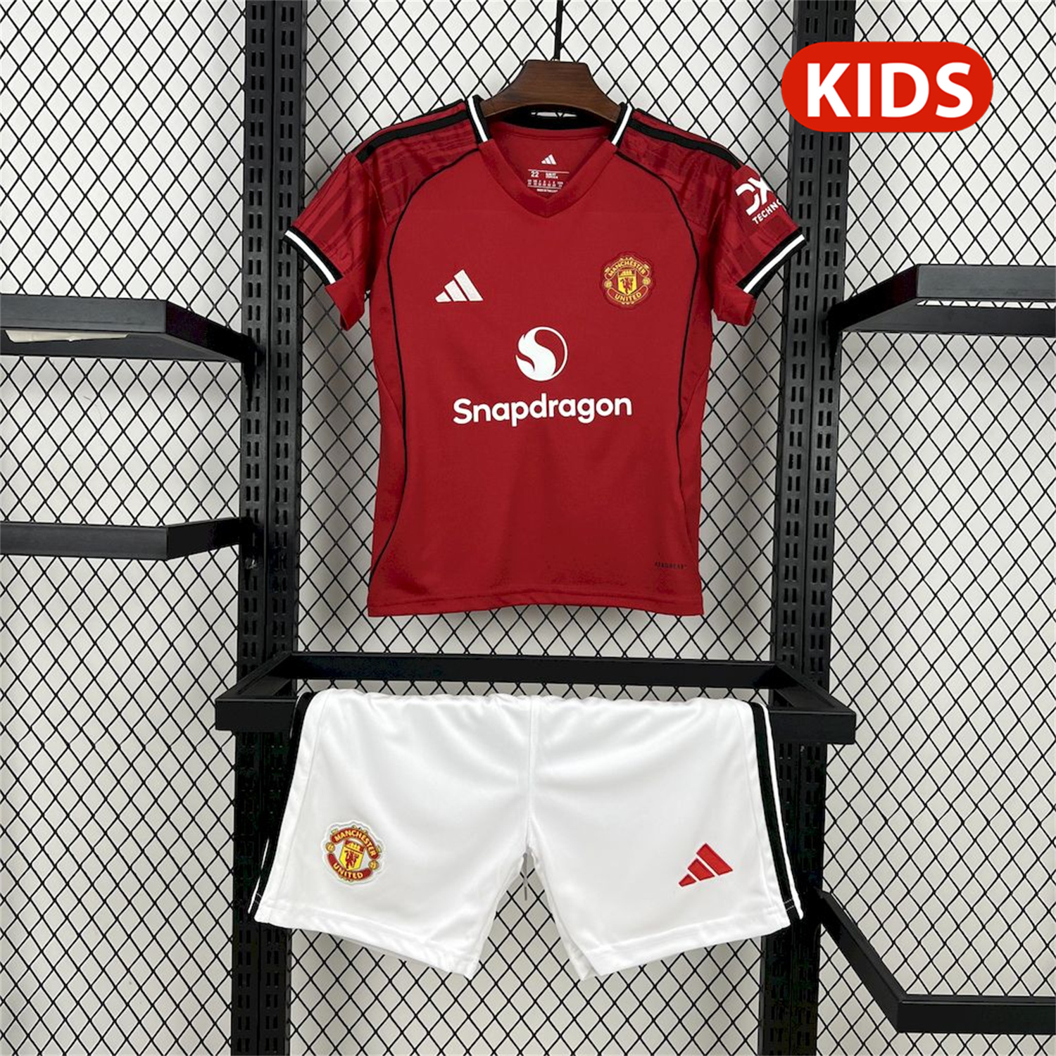 AlphaJersey-Manchester United 25-26 Home Kids Kit
