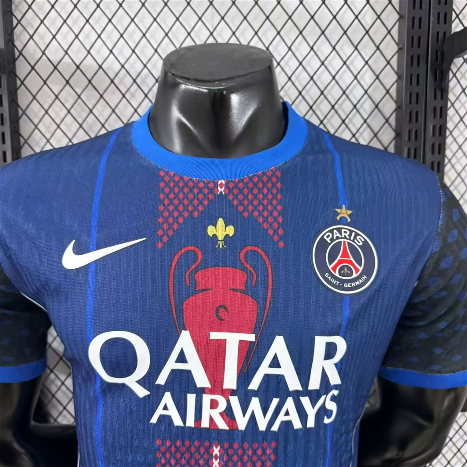 AlphaJersey-Paris Saint-Germain PSG 25-26 Champion Blue Special Edition Jersey With Star - Player Version
