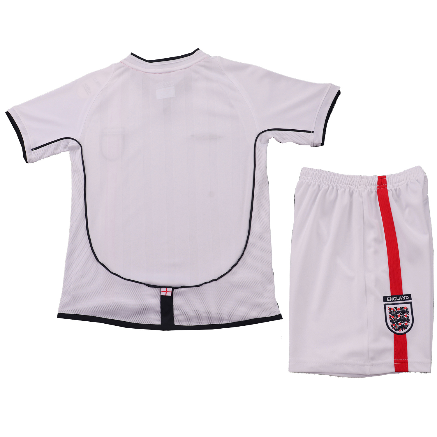 AlphaJersey-Retro England 2002 Home Kids Kit