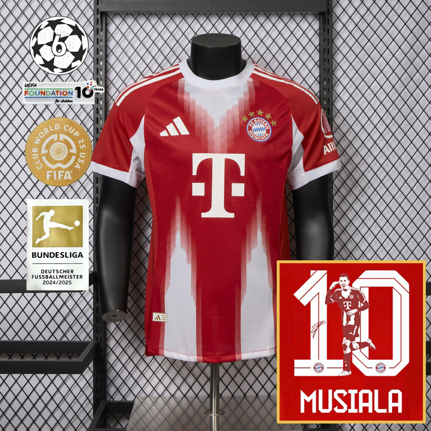 AlphaJersey-Bayern Munich 25-26 Home Musiala Limited Edition Jersey - Player Version