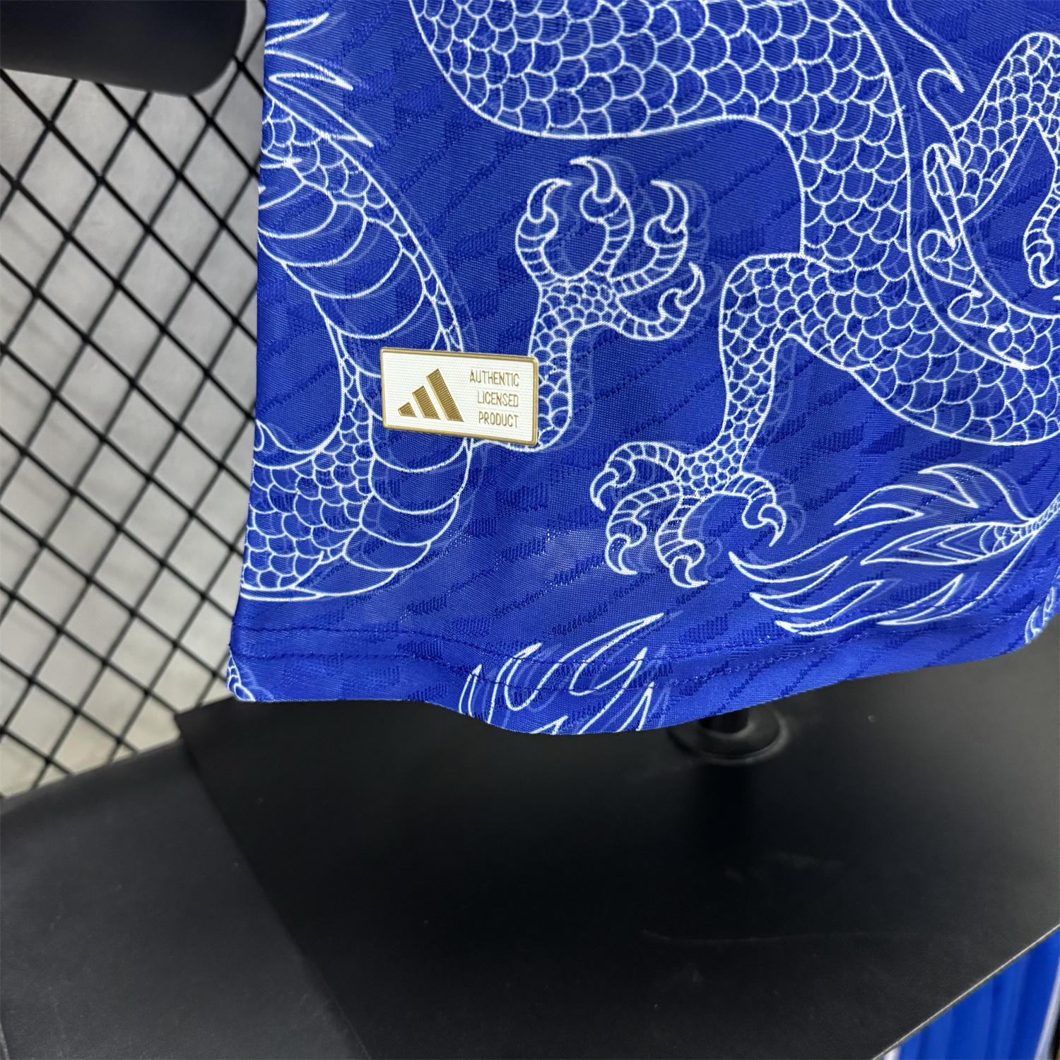AlphaJersey-Japan 25-26 White Dragon Pattern Blue Special Jersey - Player Version