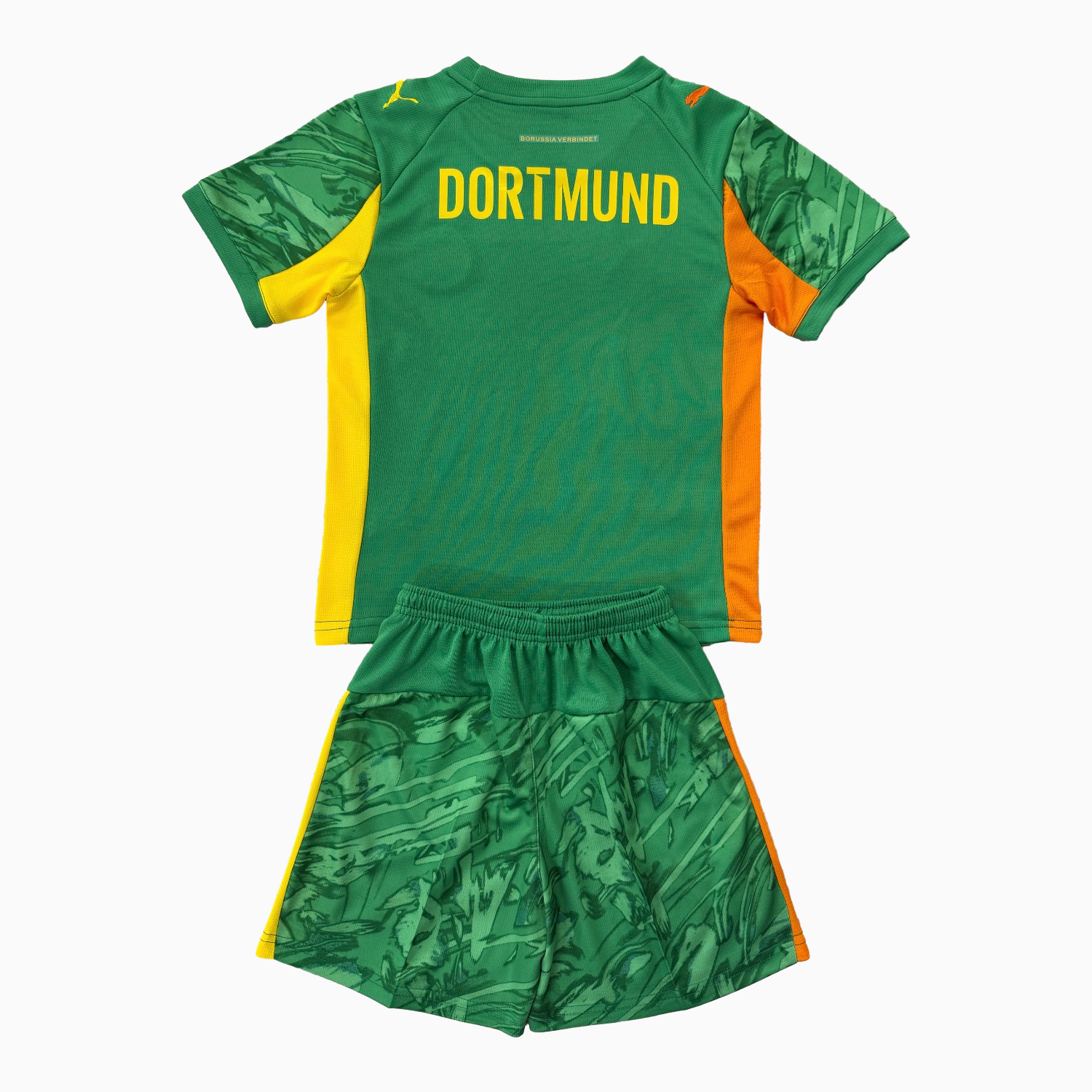 AlphaJersey-Dortmund 25-26 Green Goalkeeper Men's Adult Jersey Set - Fans Version