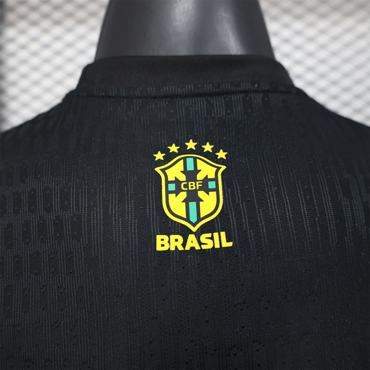 AlphaJersey-Brazil 25-26 Colorful Jesus Statue Special Black Jersey - Player Version